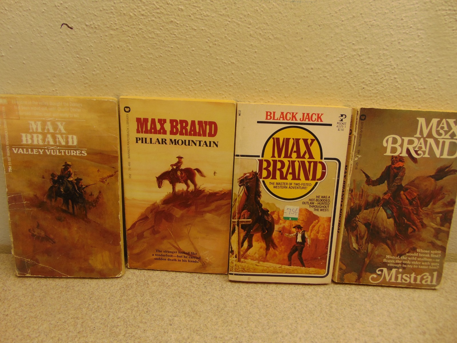 Vintage 1970’s Max Brand Westerns Lot Of 11 Books
