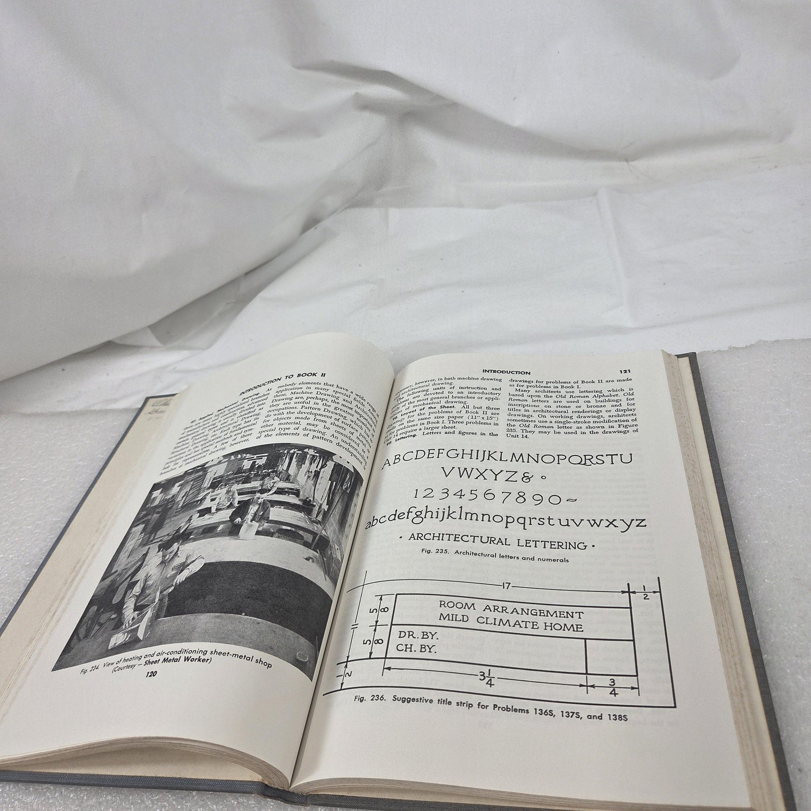 Vintage 1962 Mechanical Drawing Edward Berg 5th Revised Edition Hardcover Book