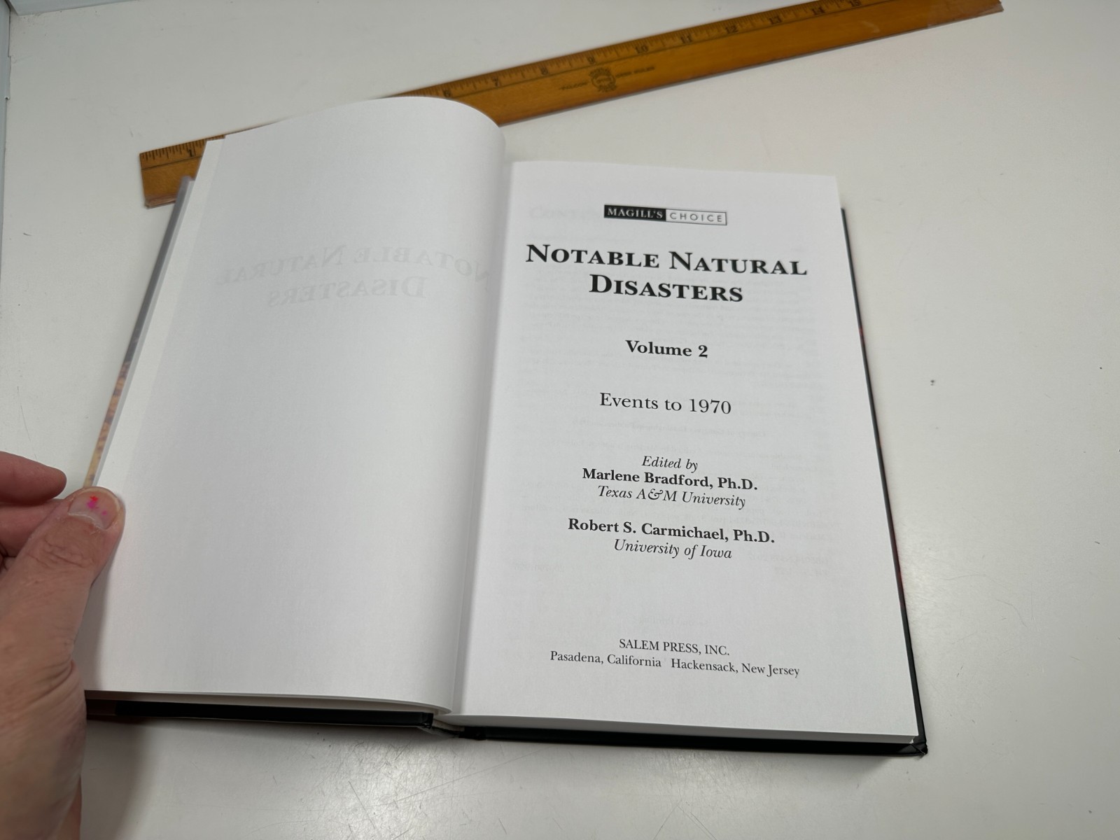 Notable Natural Disasters , Magill’s Choice 3 Volume Set Homeschool Reference