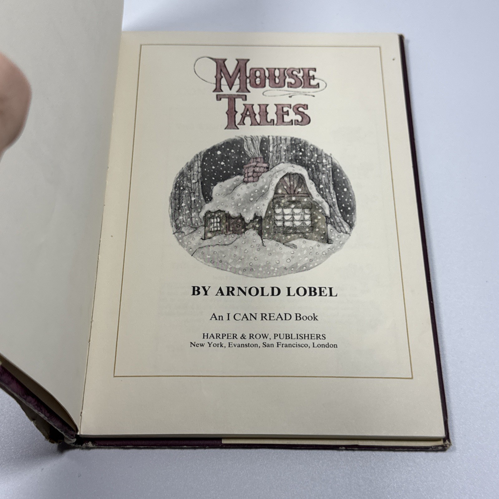 MOUSE TALES by ARNOLD LOBEL Vintage Hardback 1972 First Edition W/ Dust Jacket