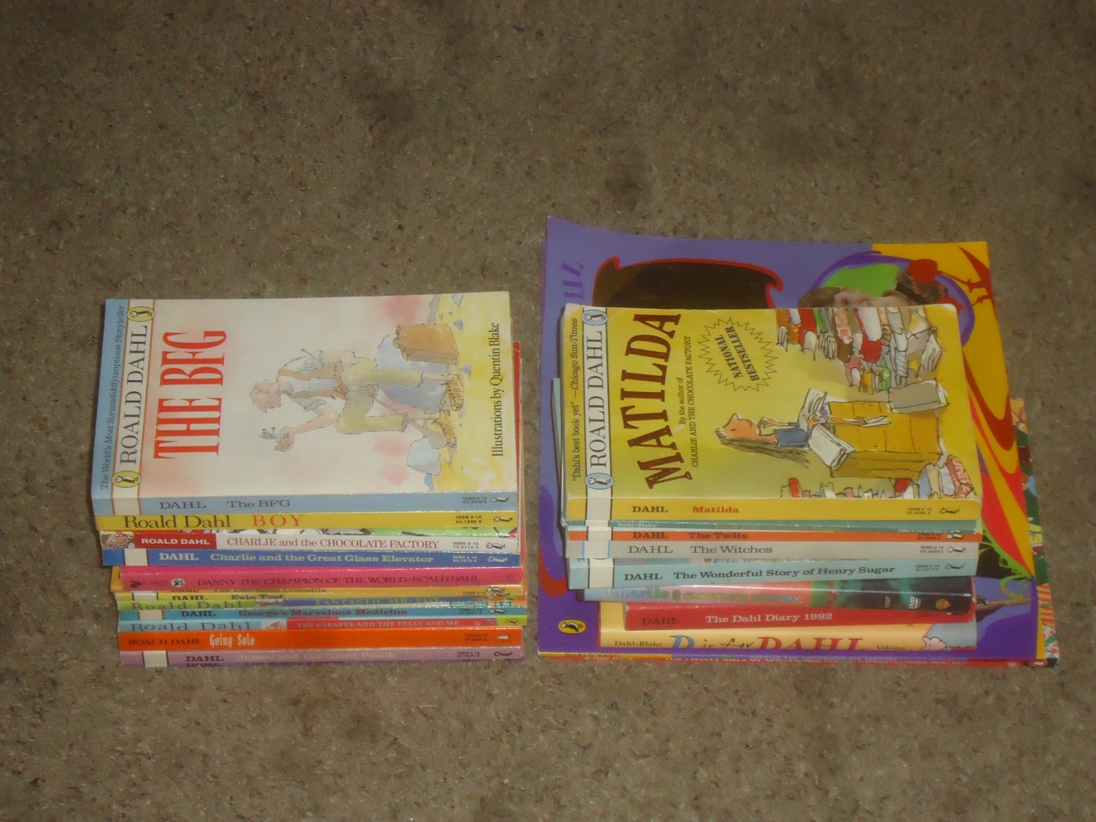 Lot 23 Roald Dahl 22 Books 1 DVD Matilda BFG Twits Witches Charlie Fantastic Mr.