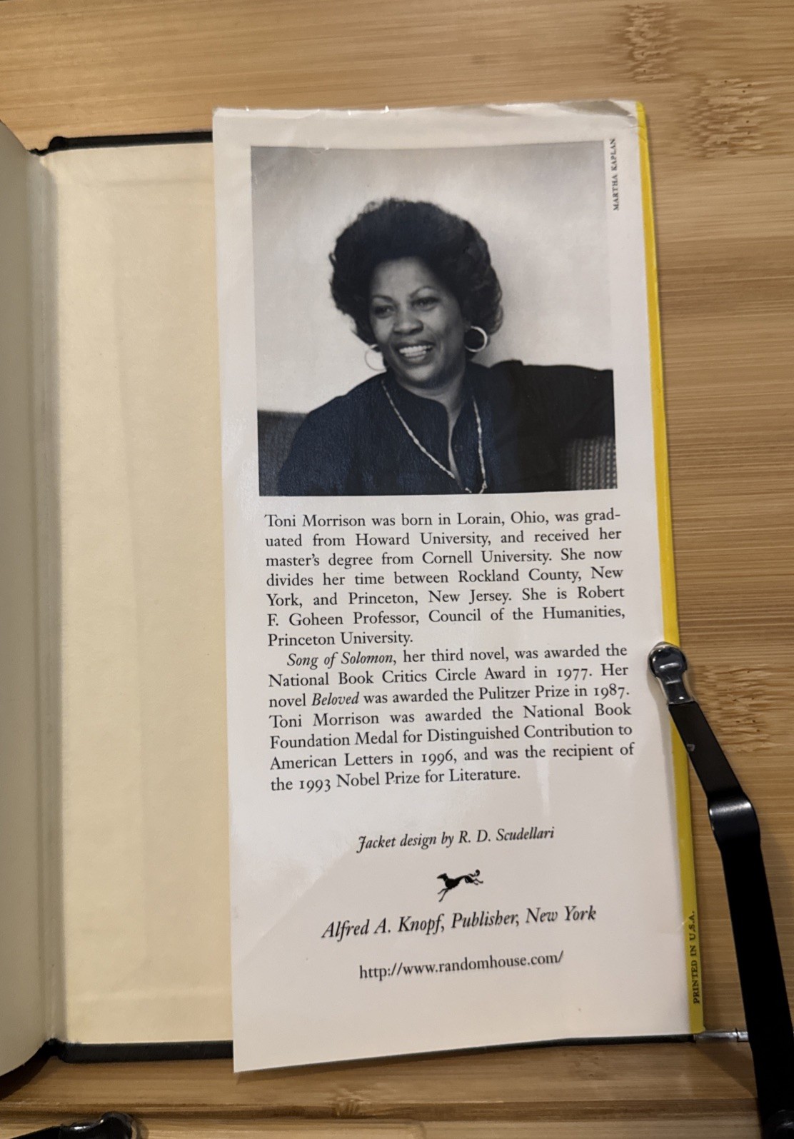 Song of Solomon – Toni Morrison Stated First Edition (True 1st Print) Hardcover