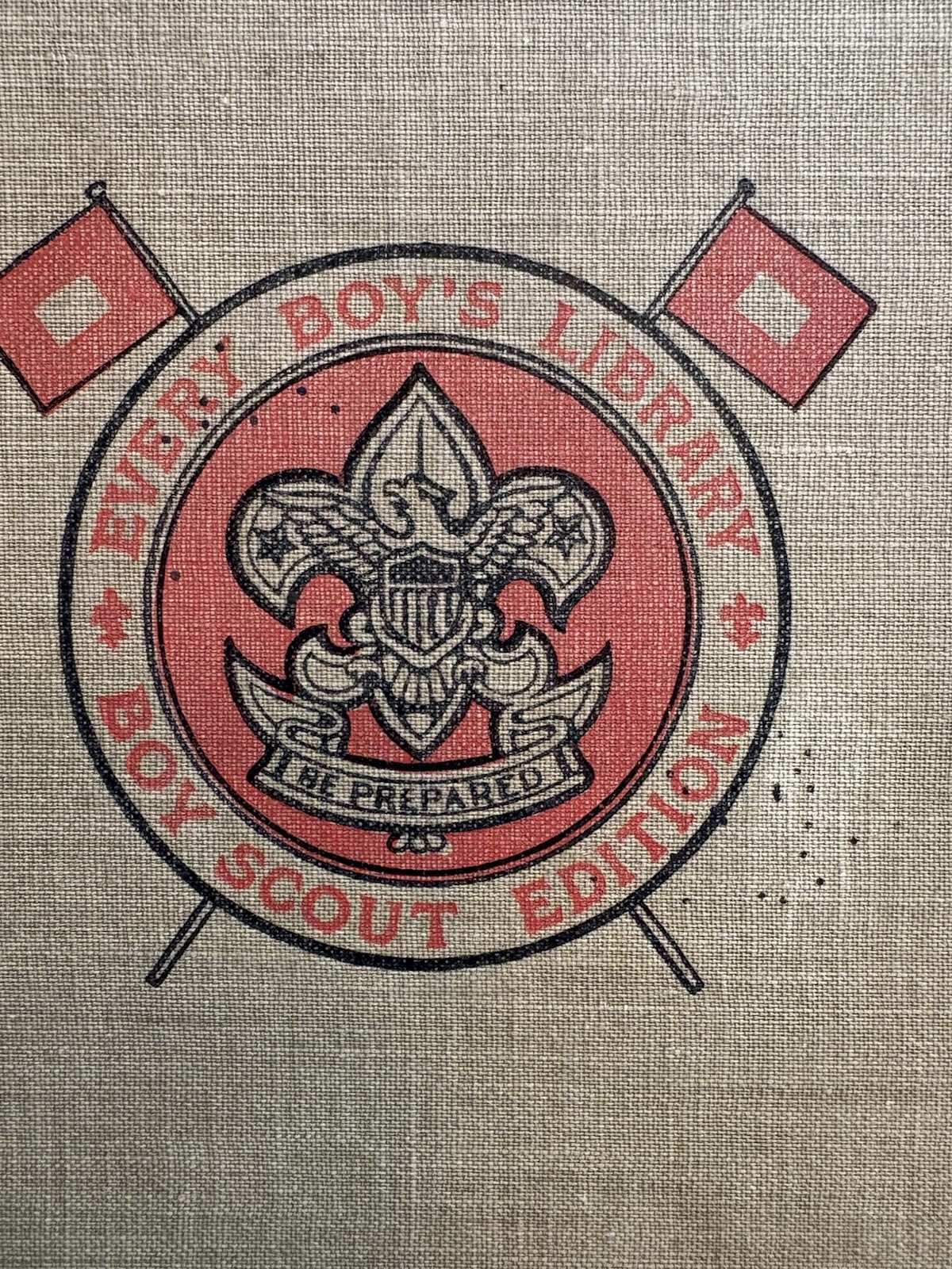 Antique PITCHING IN A PINCH/Matthewson 1913 Boy Scout Edition Illustrated HC -VG