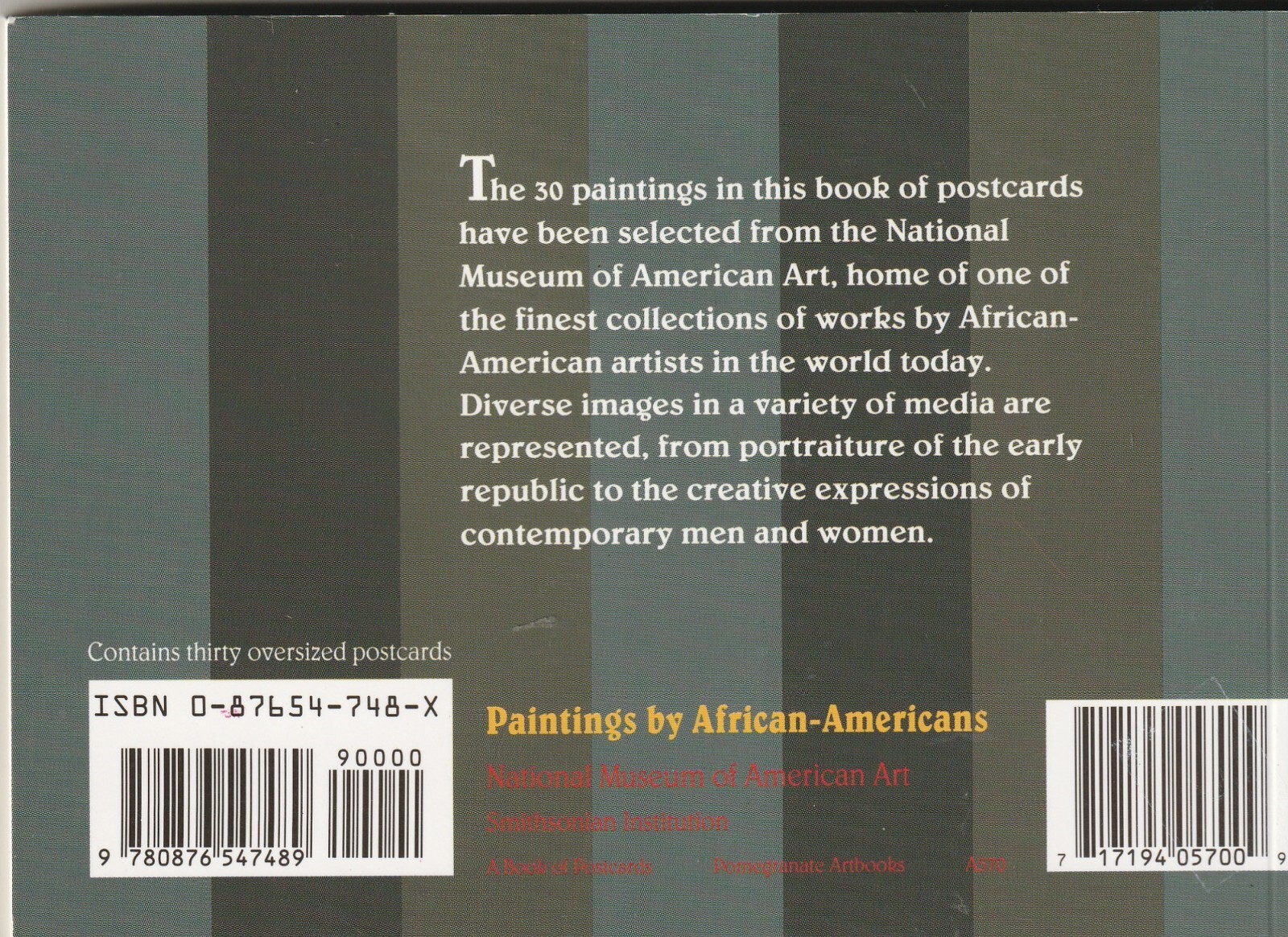 Paintings by African Americans: A Book of 30 Postcards, National Museum of Art