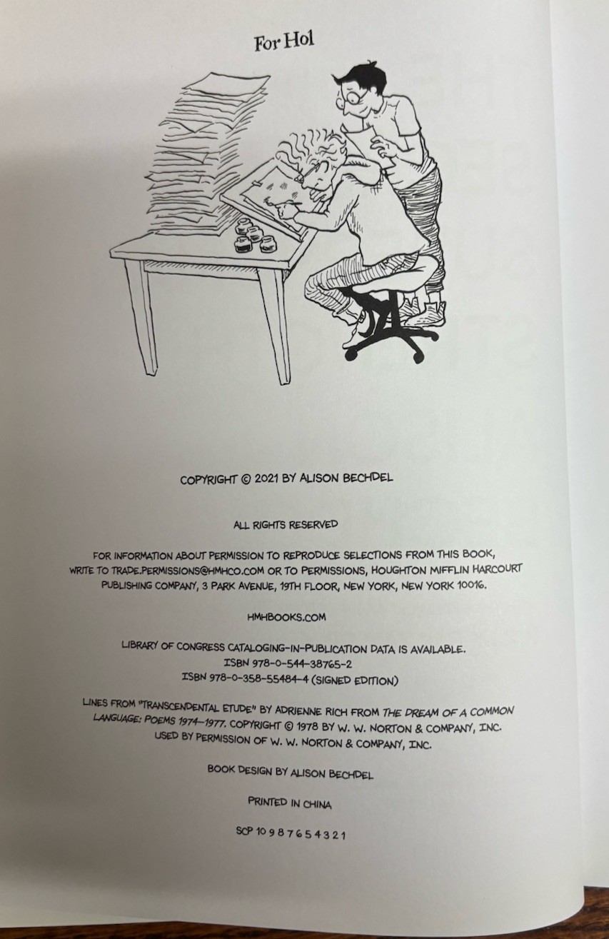 SIGNED The Secret to Superhuman Strength by Alison Bechdel FIRST EDITION