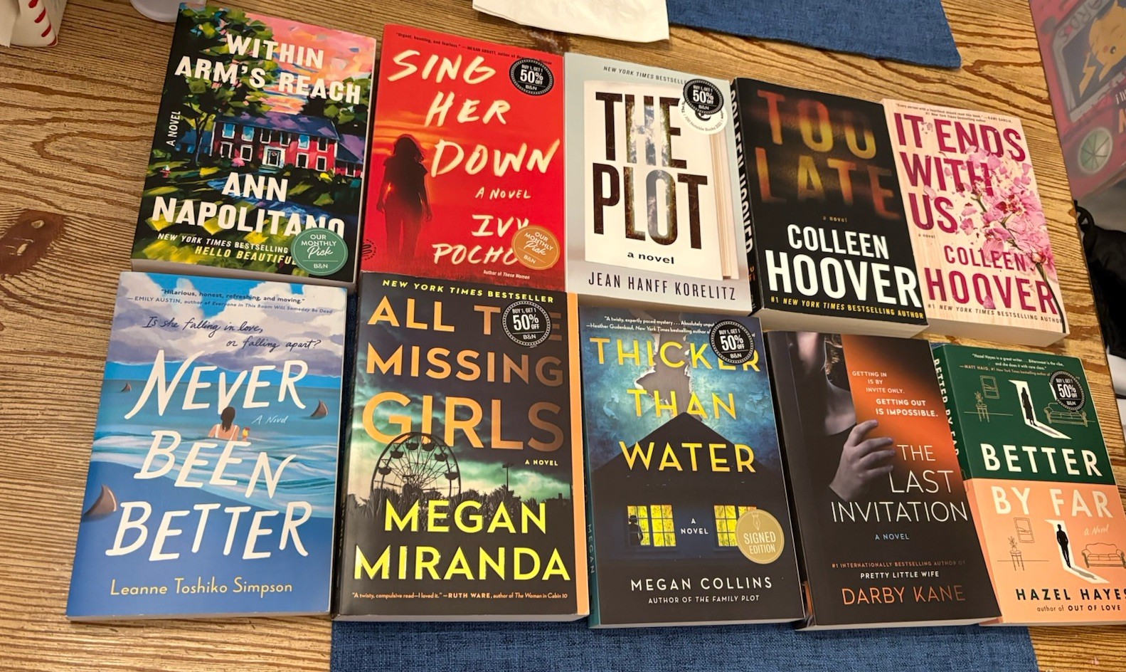 Lot of 10 Mixed Paperback Books from Various Authors