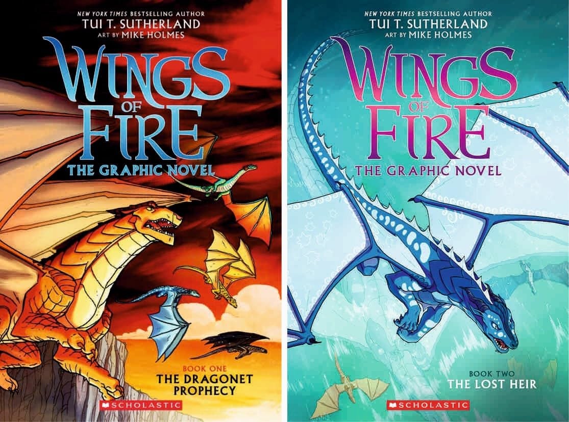 Wings of Fire Graphic Novels 10 Books Series Set Graphix Books 1-9 + Darkstalker