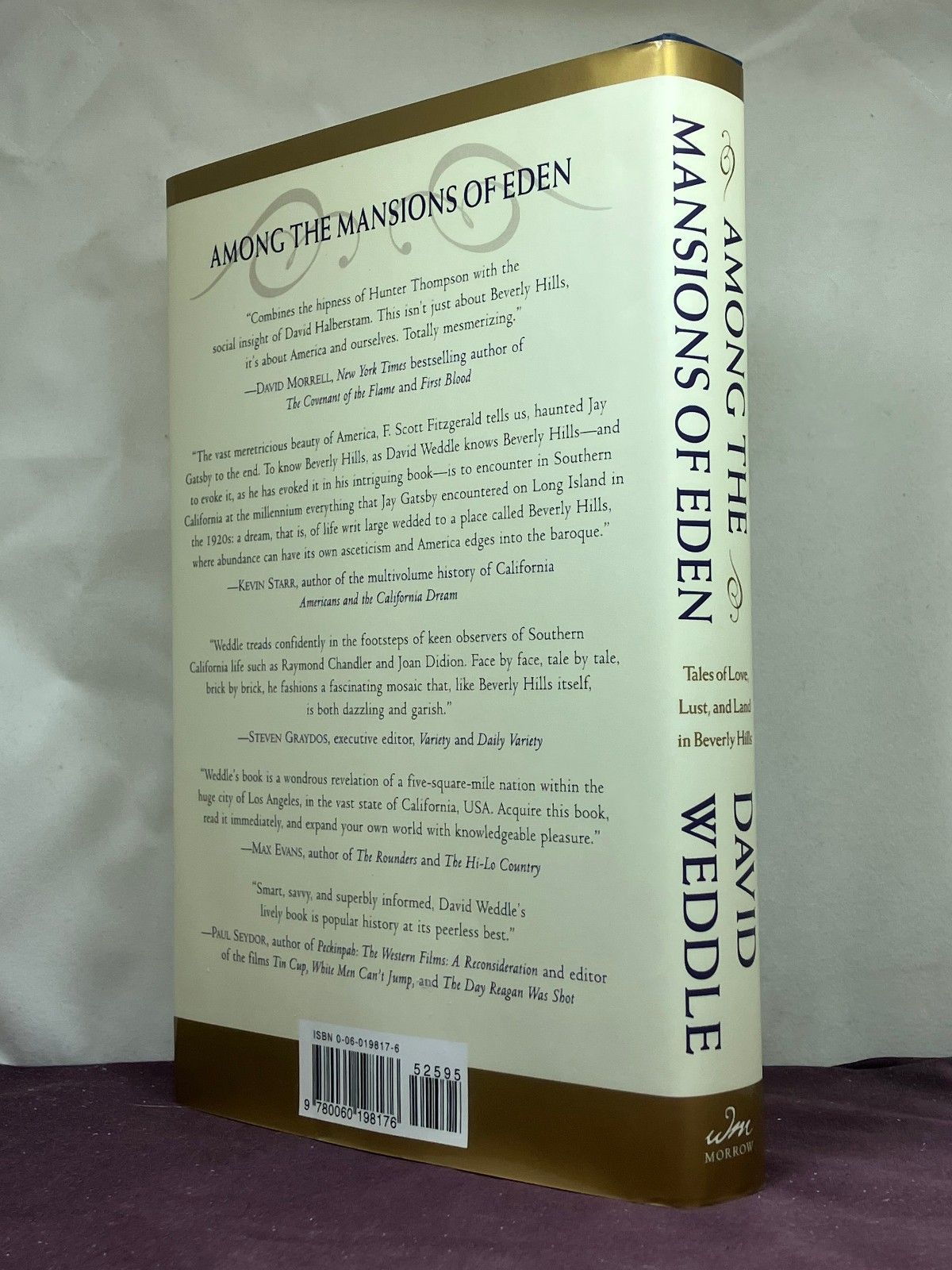 1st,signed by author, Among the Mansions of Eden by David Weddle (2003,HB)