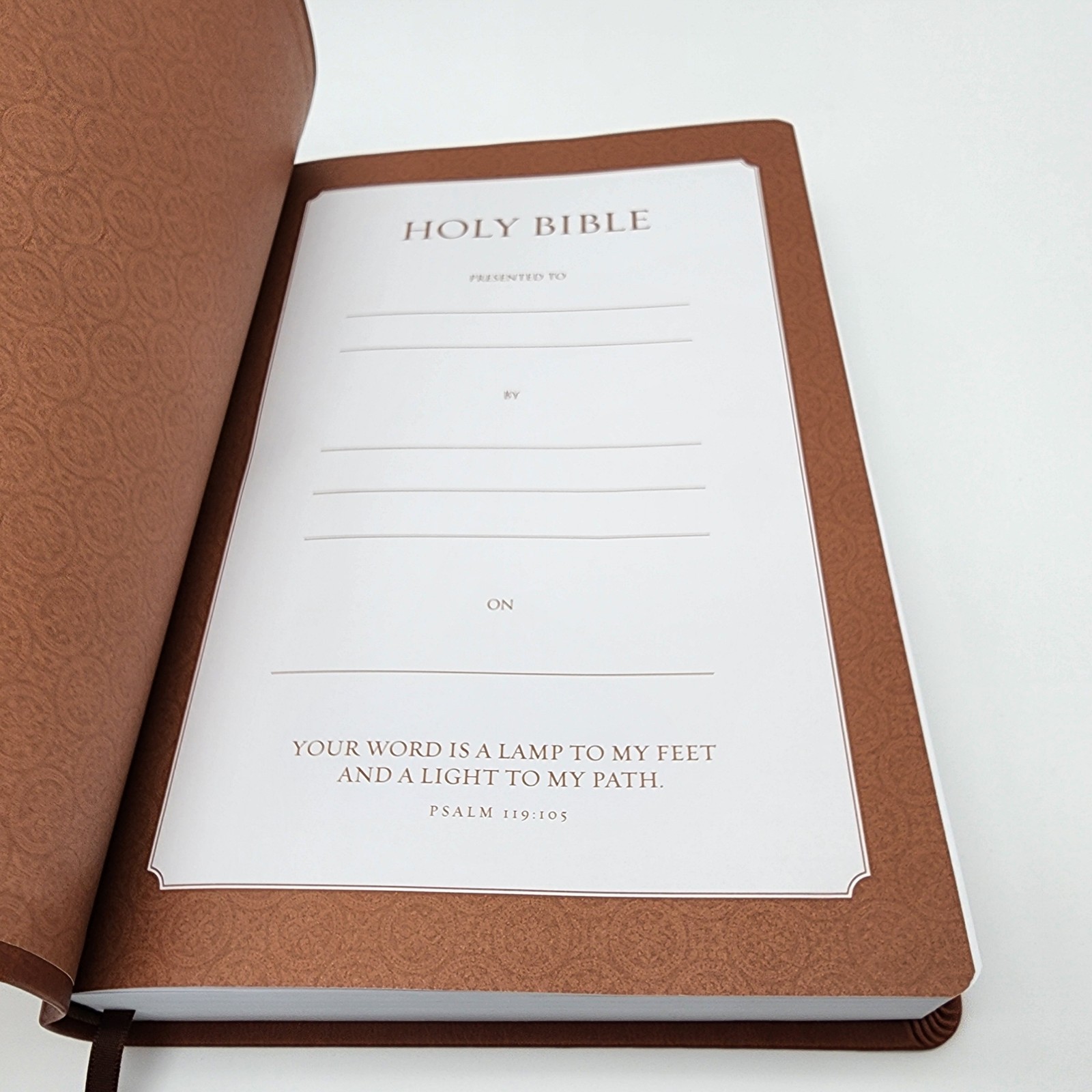 Super Giant Print Bible NKJV Brown Imitation Leather Thomas Nelson Red Letter