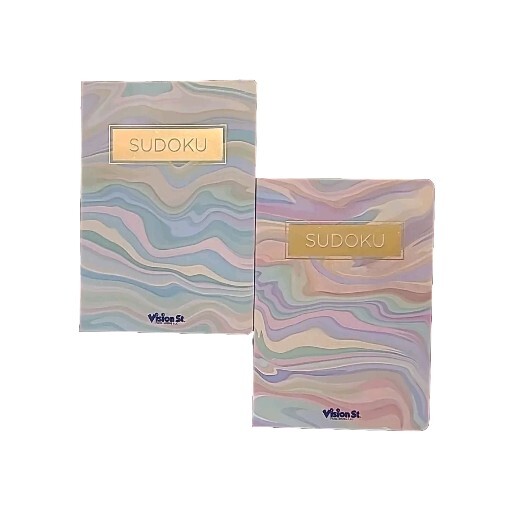 2 Sudoku Books Vision St, Paperback 224 Puzzles Each 8″ x 5″ x 0.5″,