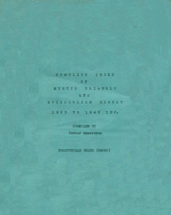 The Rosicrucian Digest 1916-1944. 275 issues on DVD/USB (AMORC occult mysticism)