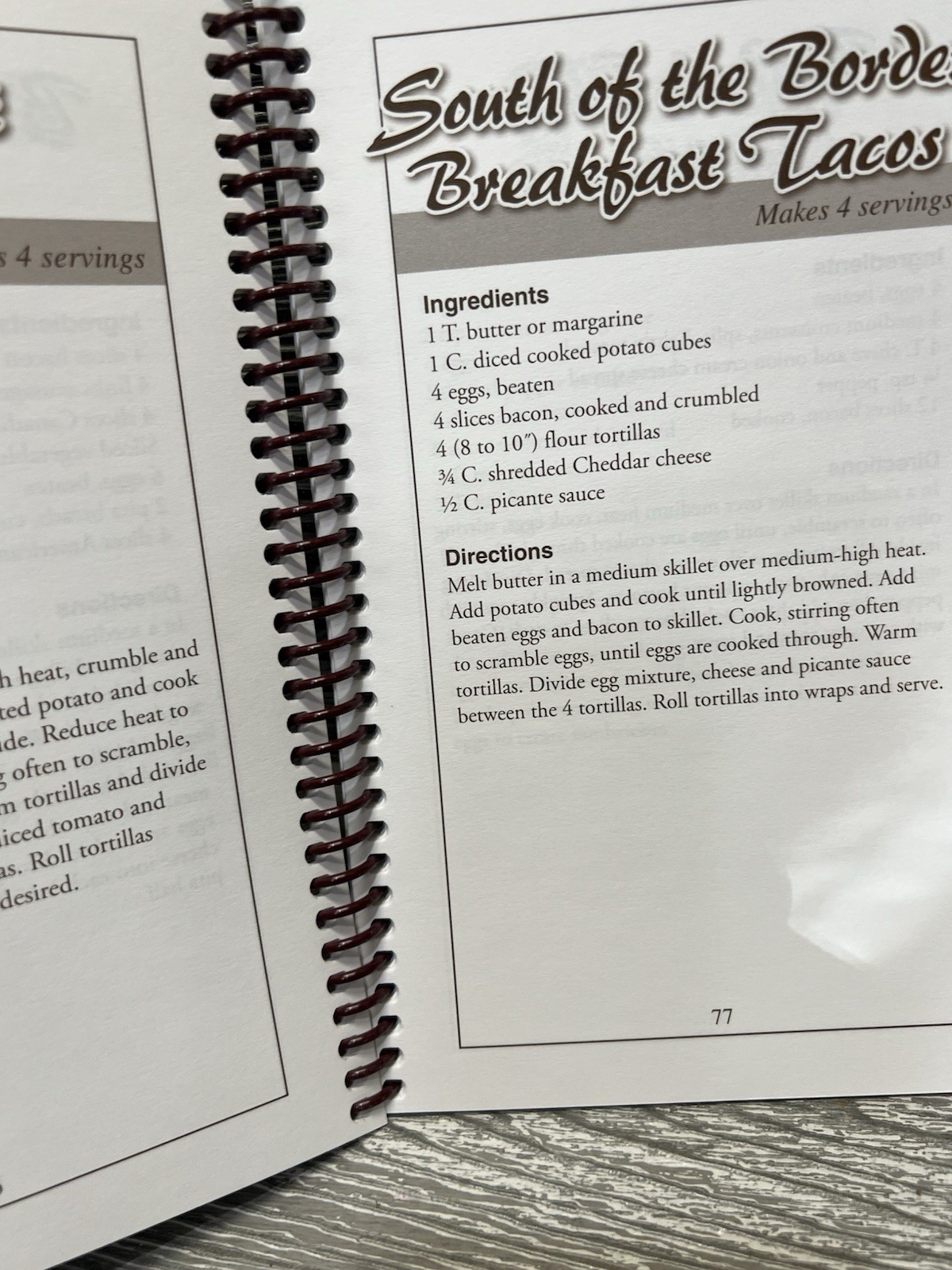 Breakfast Anytime Cookbook Recipes 2008 Softcover Spiral 123 Pages Cooking