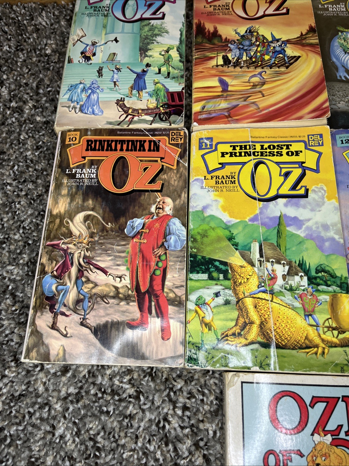 Lot of 9 The Land of Oz Paperback Books L. Frank Baum (3 & 6 – 13).