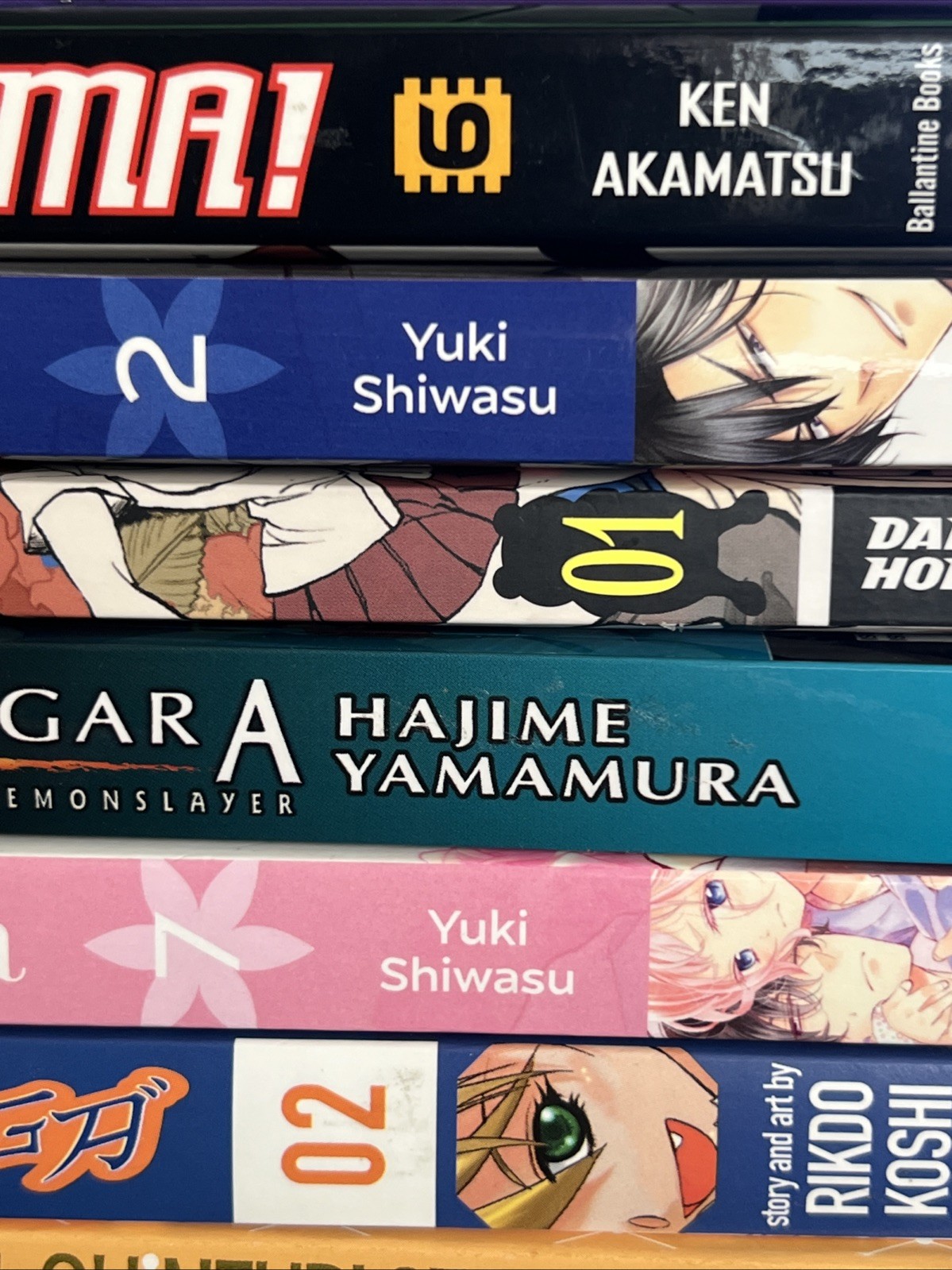Manga Anime Graphic Collection Lot Of 21 Assorted Titles Volumes Akamatsu Yamada