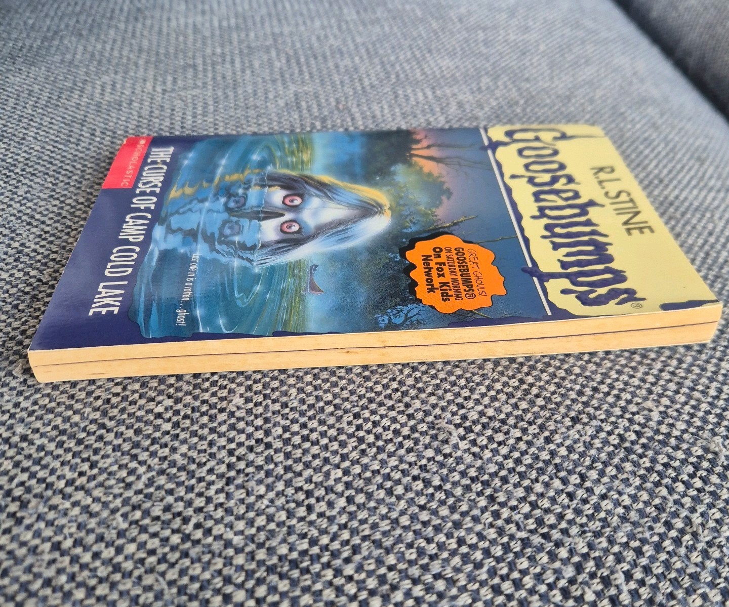 Goosebumps RL Stine #56 The Curse of Camp Cold Lake 1st Edition Book / Inserts