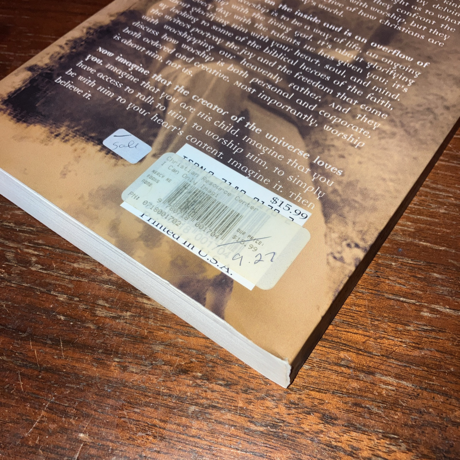 I Can Only Imagine : Mercy Me with Jeff Kinley – Paperback – 2002 – Good Used