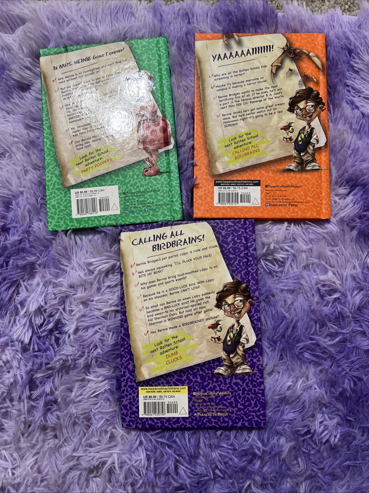 R.L. Stine Rotten School #8, 14, 15 Hardback