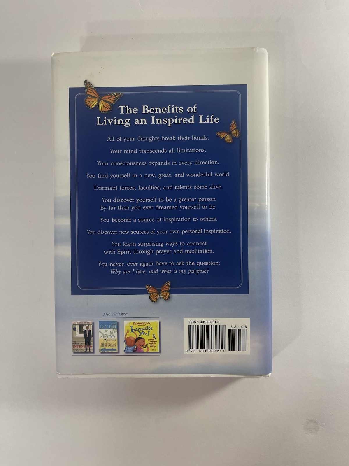 HAY House Inspiration Your Ultimate Calling Wayne Dyer Hardcover 2006 Religion