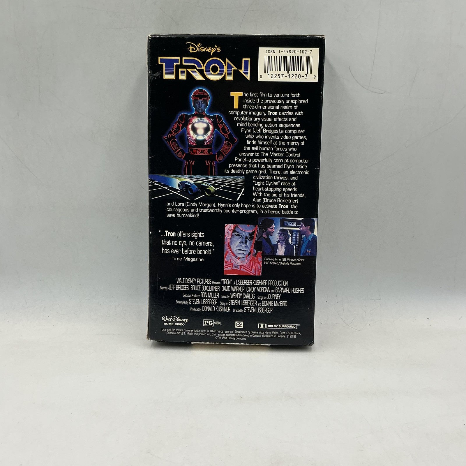 Vintage Disney’s TRON Lisberger MacBird Walt Disney Home Video VHS USA Sci-Fi