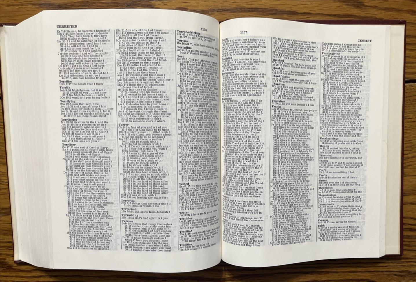 New World Translation HC Large Bible & Comprehensive Concordance Watchtower