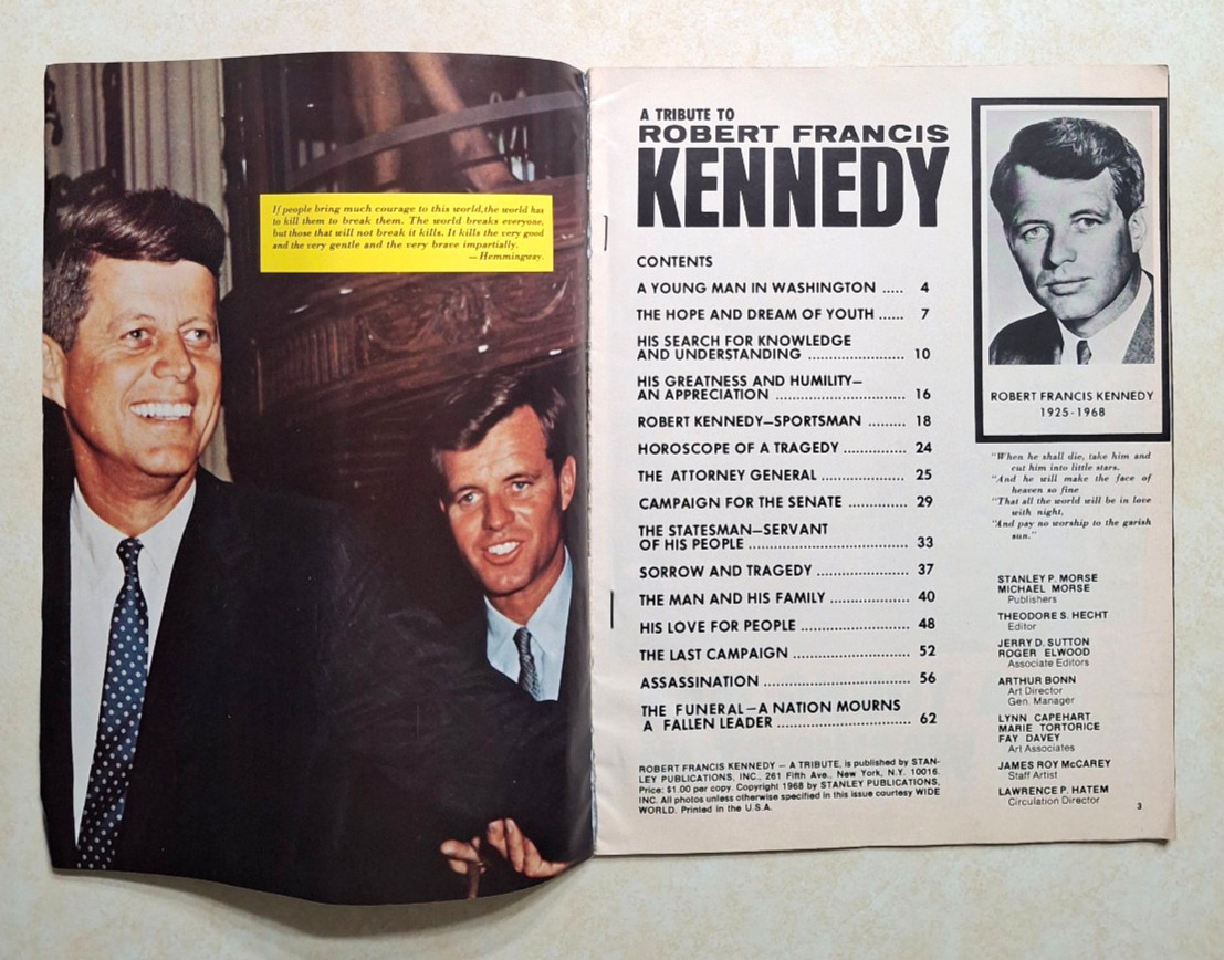 Vintage John F. Kennedy JFK Lot RFK Robert Jackie Jr. Books Magazines Cards