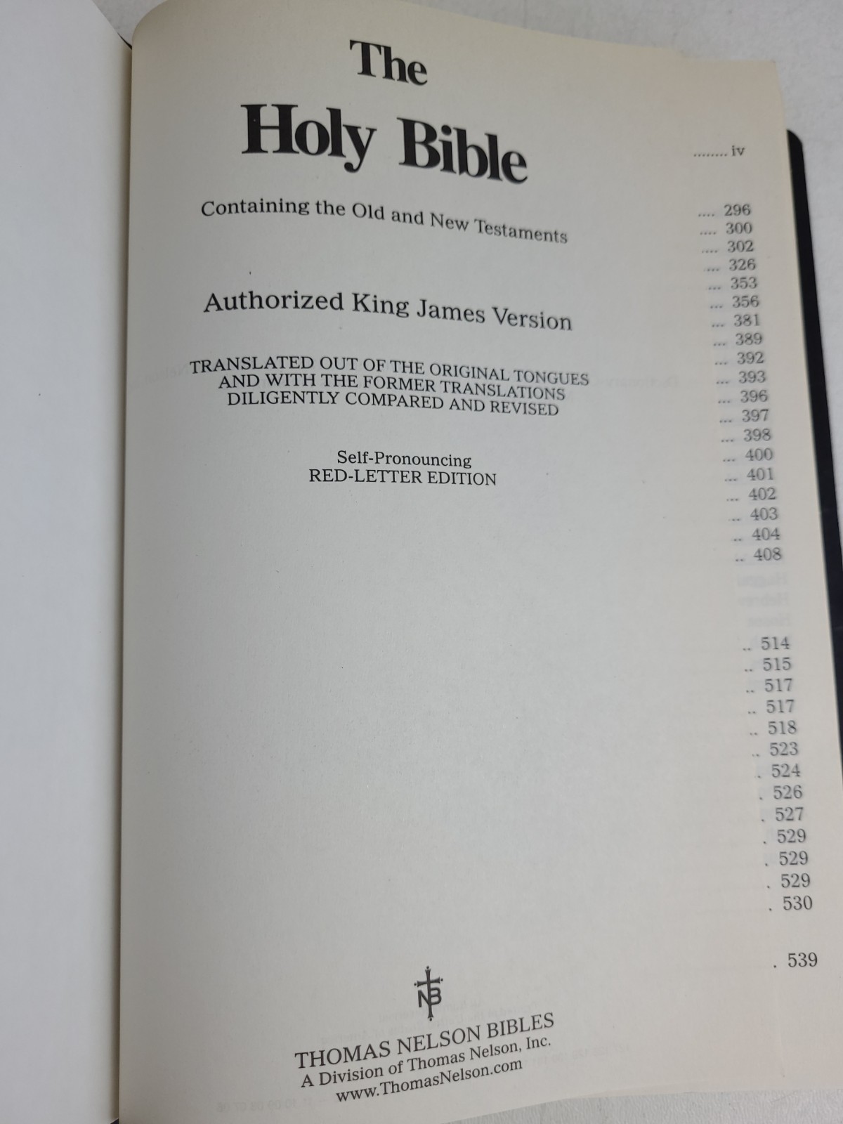 Holy Bible KJV Words Of Jesus In Red Dictionary Concordance Nelson 1987