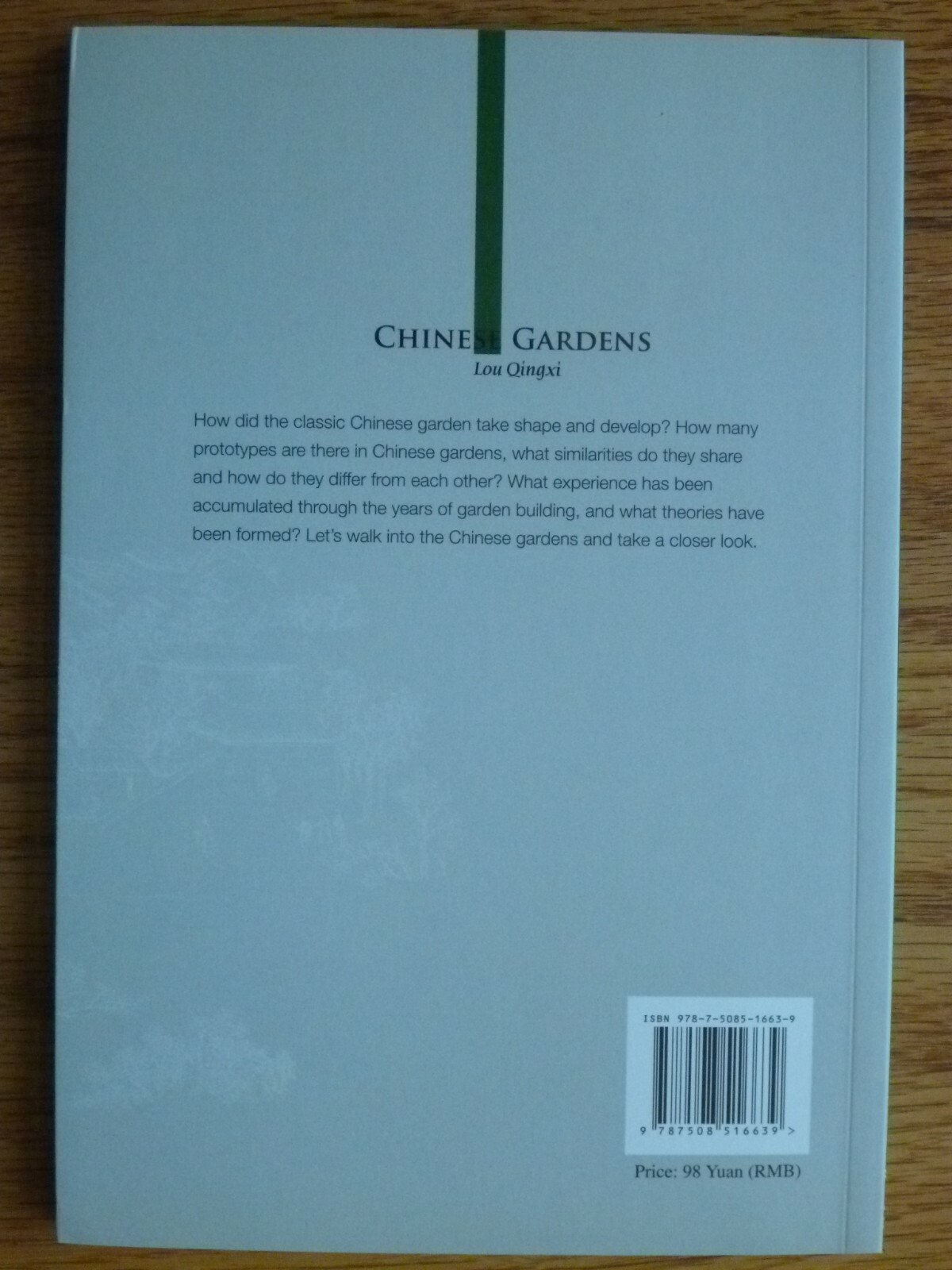 NEW Chinese Gardens In Search of Landscape Paradise Book 168-Pages Lou Qingxi