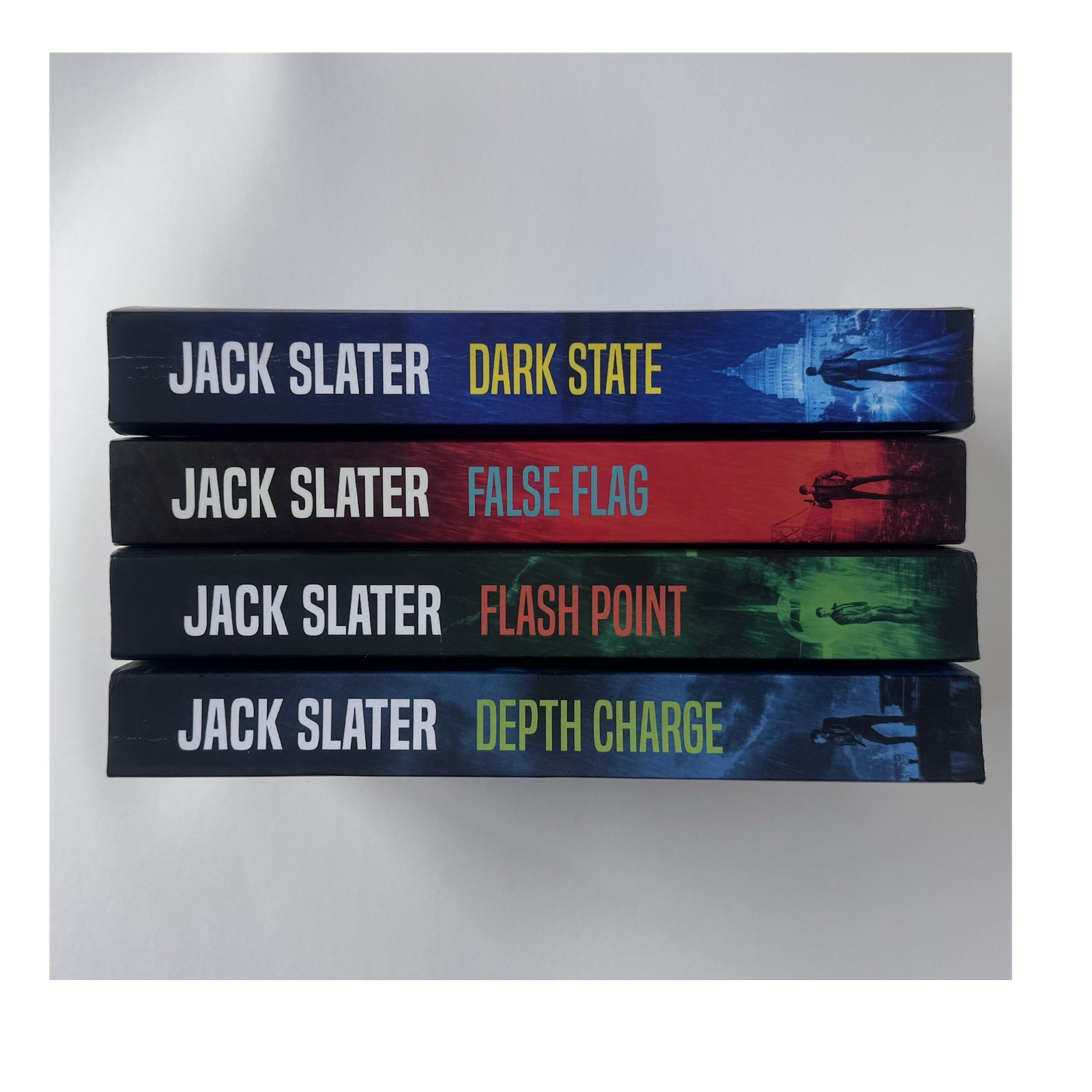 Jason Trapp Books 1-4 Bundle Dark State False Flag Thriller Series Like New Set