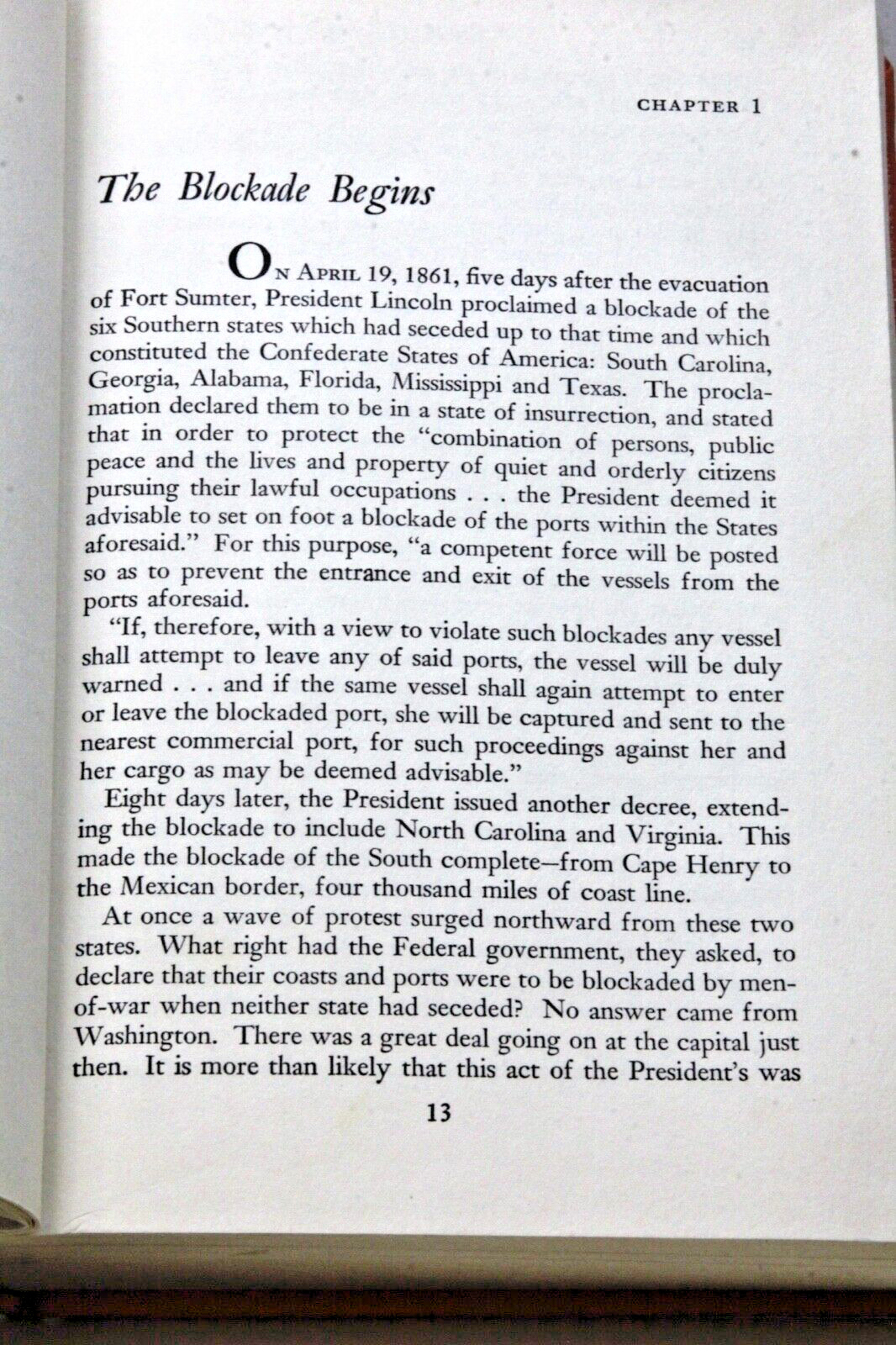 1958 Ed–Civil War BLOCKADE RUNNERS–Coast & Harbor Naval Battleships Rebound EXC+
