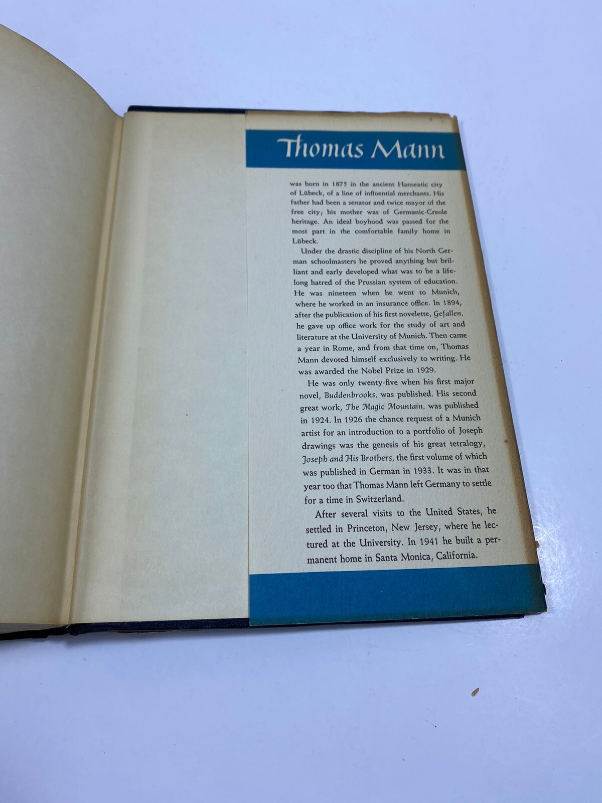 Joseph and His Brothers by Thomas Mann Vintage Hardcover Alfred A. Knopf