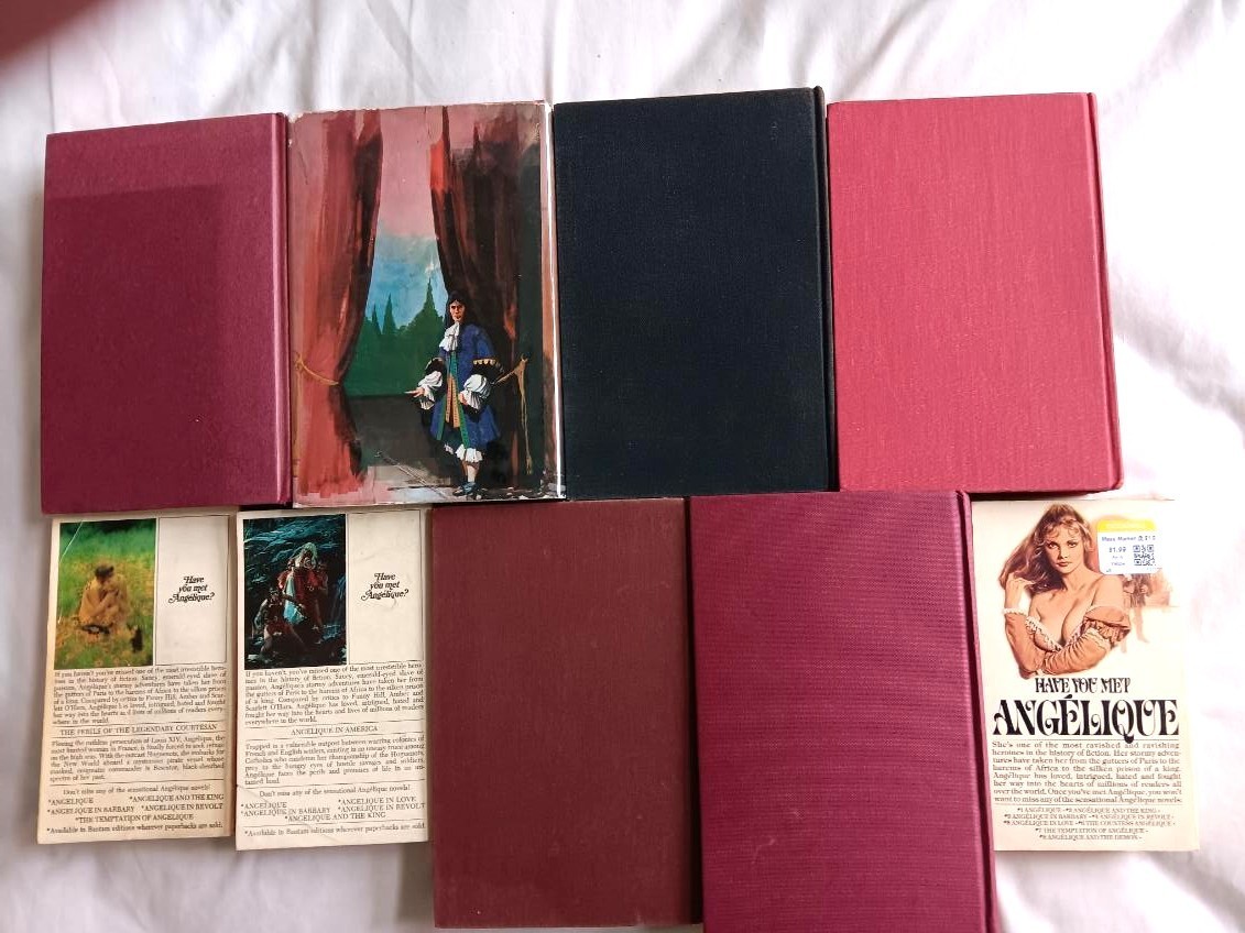 Sergeanne Golon–ANGELIQUE Complete Set of 9 Books Mixed Lot