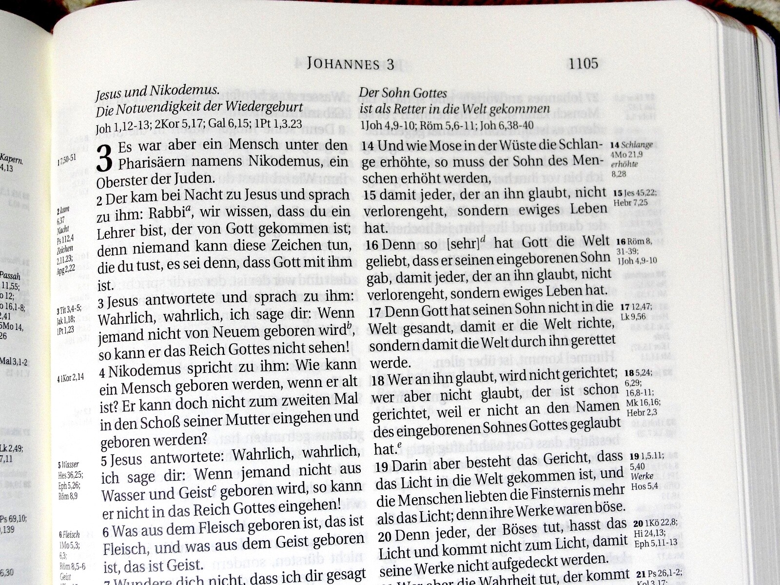 German Bible, Die Bibel, Schlachter 2000, Imitation Leather, Brown Black 2-toned