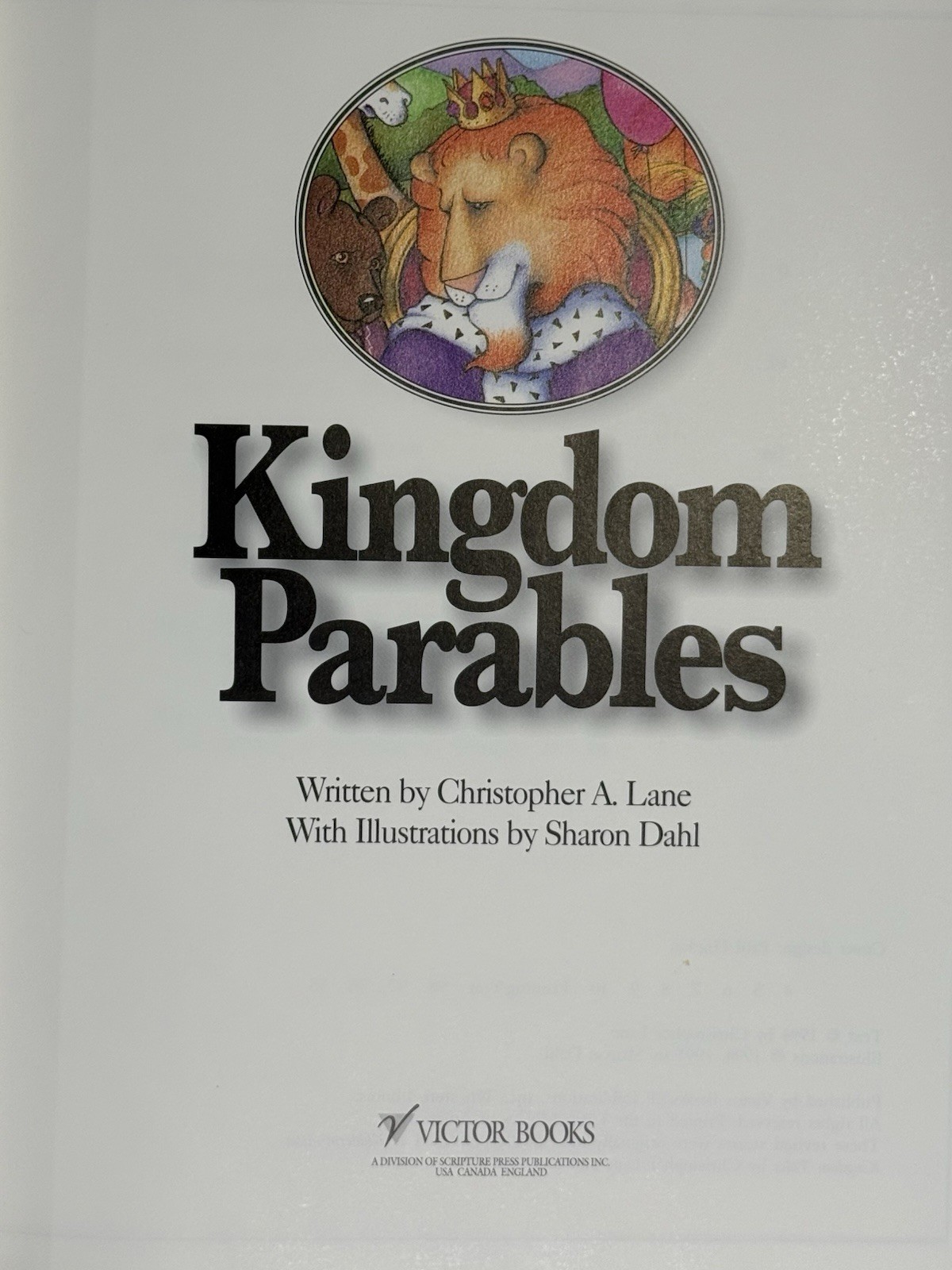 Kingdom Parables: Favorite Bible Parables for Children Hardcover Like New
