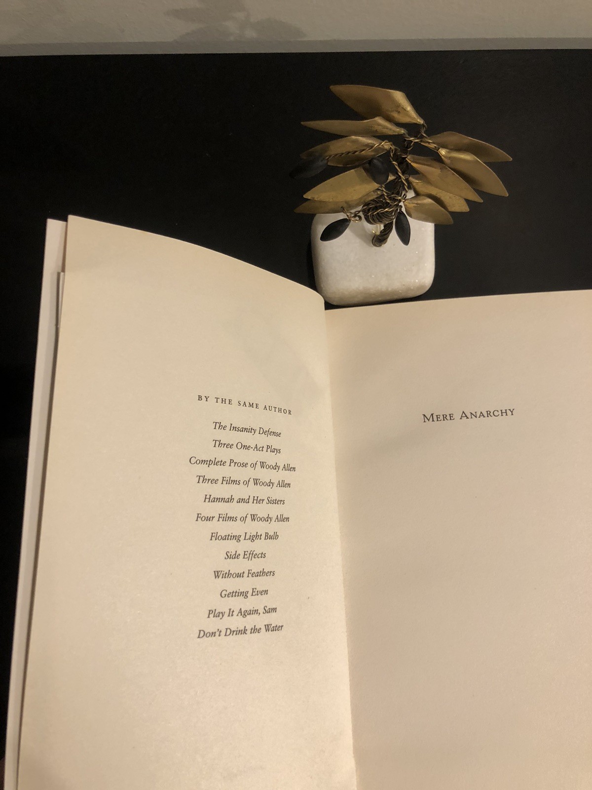 Woody Allen Mere Anarchy Ebury Press 2007 First Ed/F.Print SC LN 🎬
