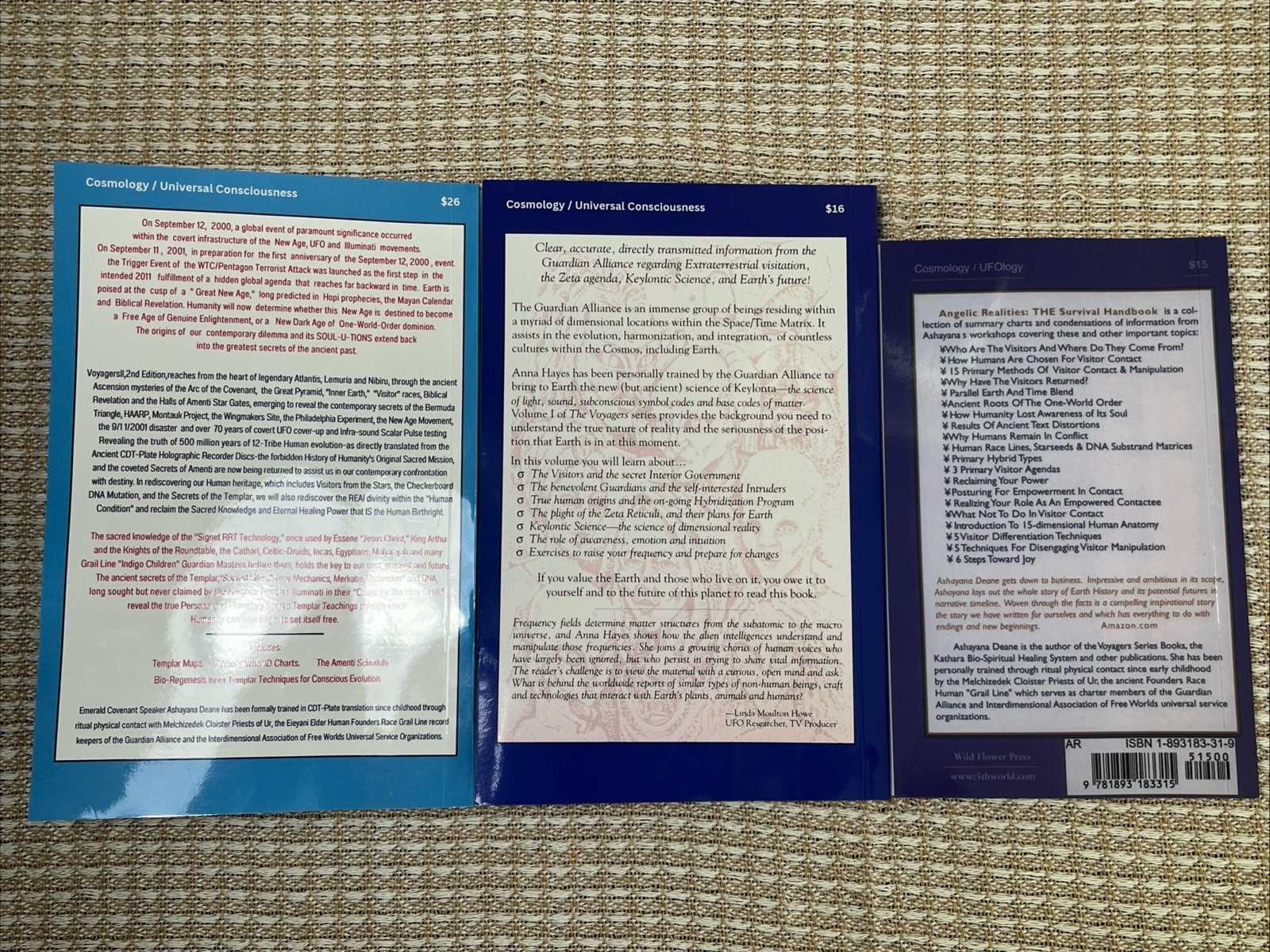 5 Books, Voyagers Vol I 1 ,II 2 & Angelic Realities + Level 1 , 2, 3