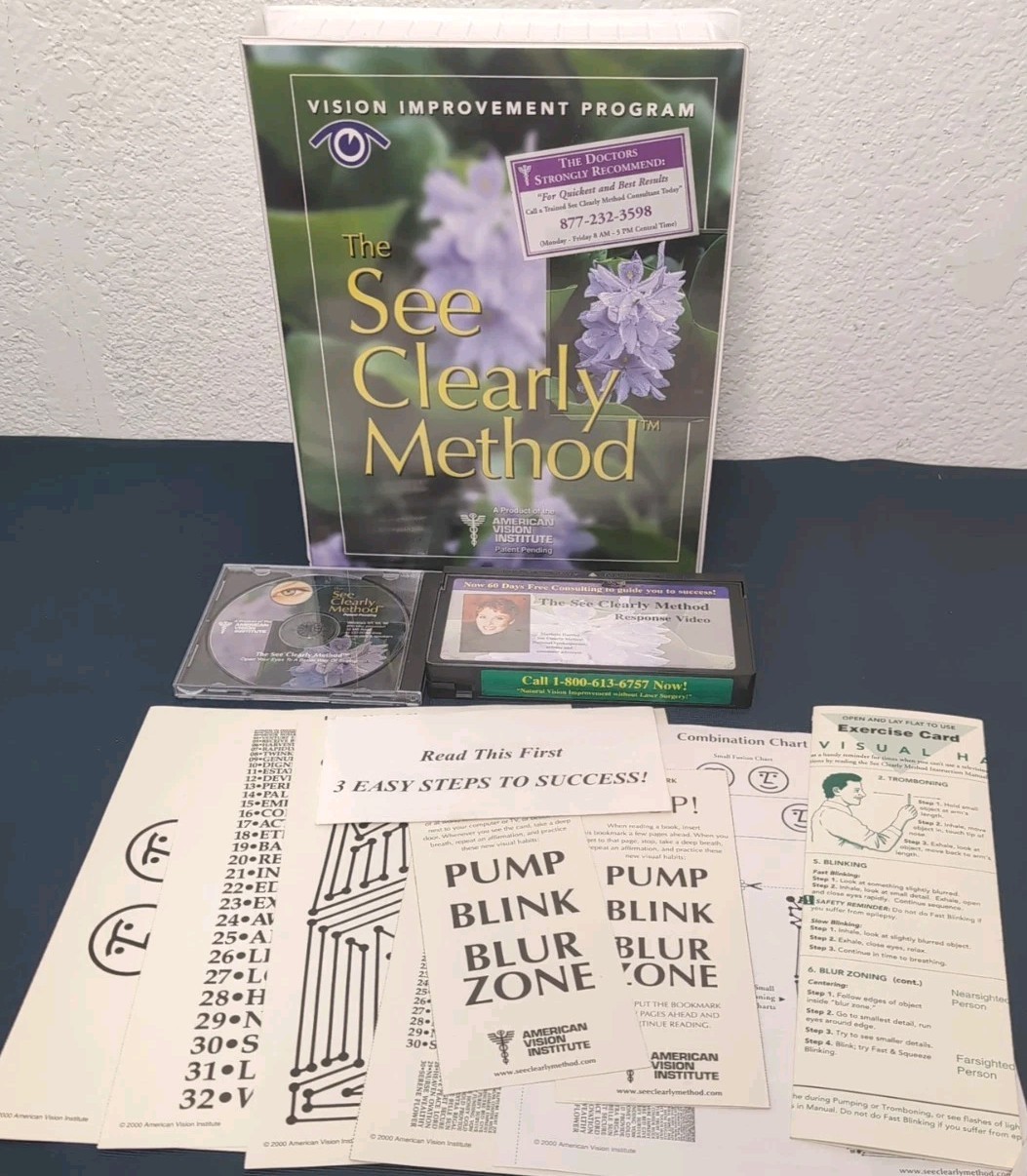 The See Clearly Method Vision Improvement Program American Vision Institute VHS