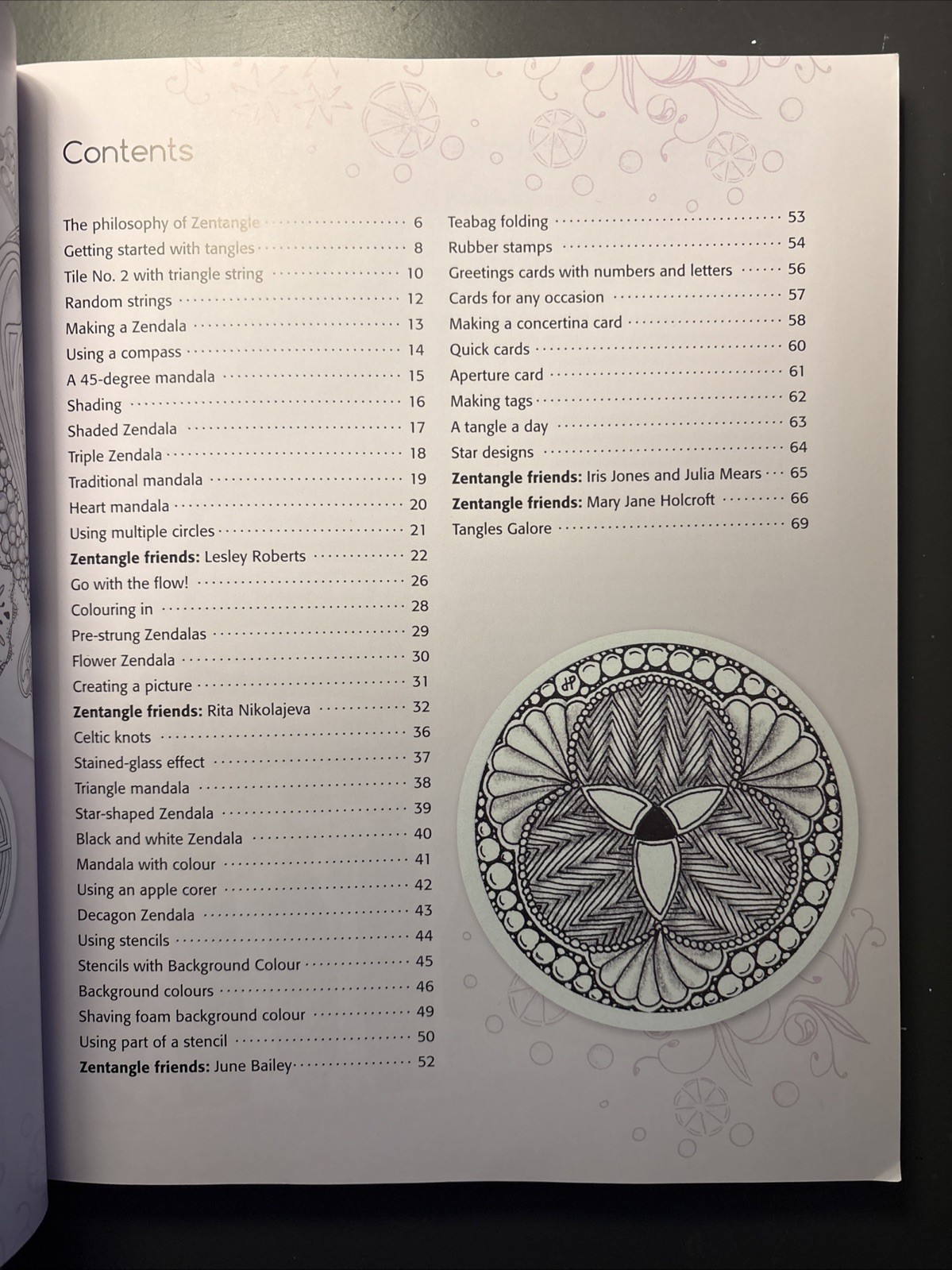 Mandala Zentangle by Jane Marbaix (2015, Trade Paperback)