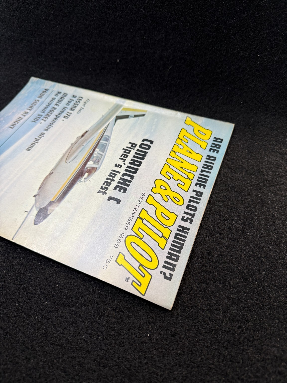Plane & Pilot Magazine September 1969 Comanche C Cessna 170 Aviation Flying