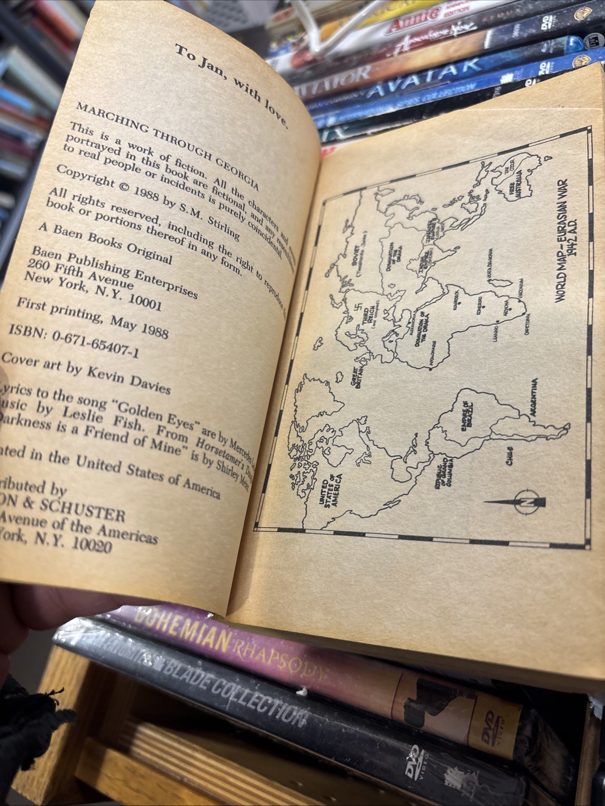 Marching Through Georgia by S. M. Stirling (1988 Baen) 1st Print!