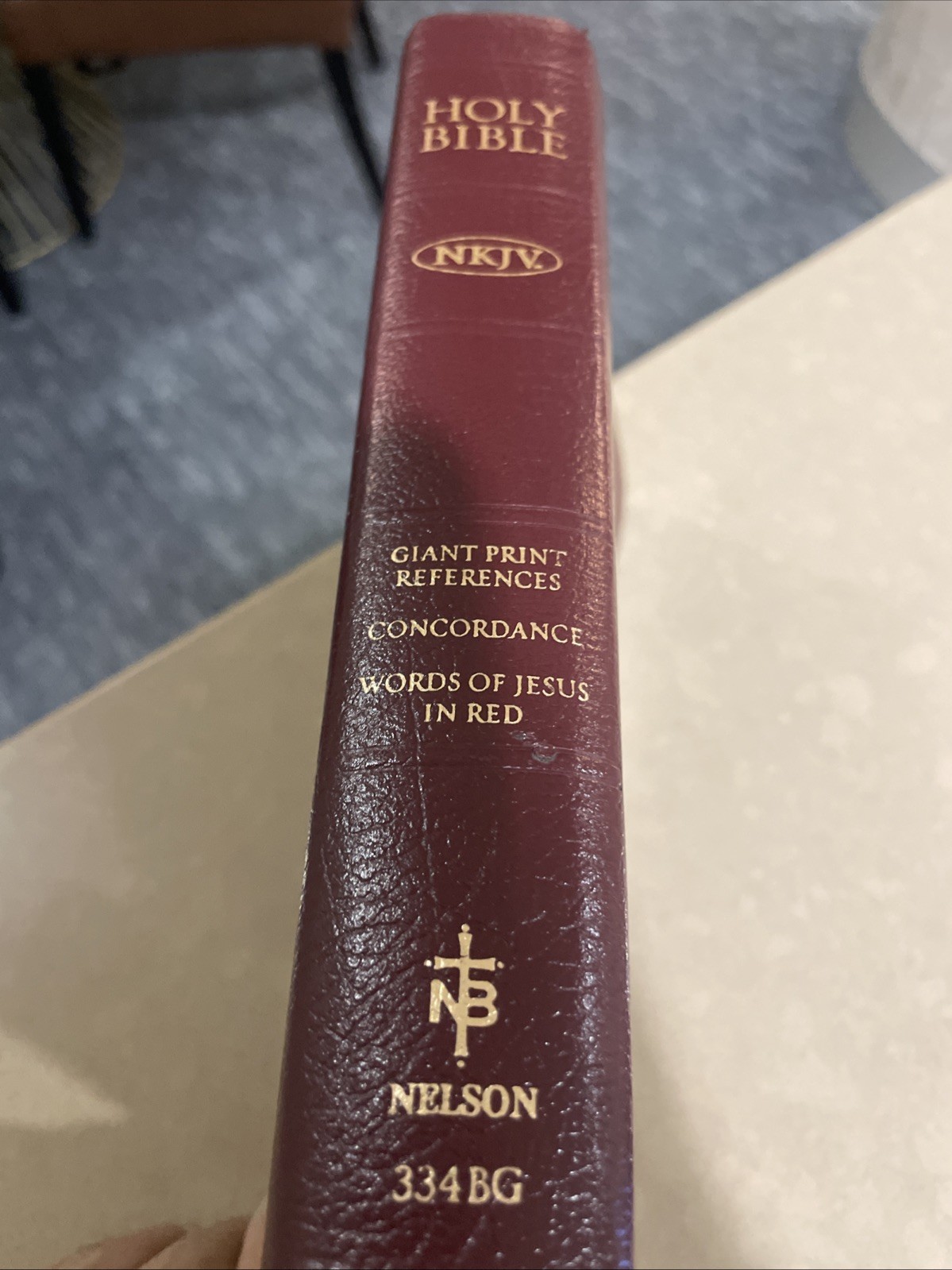 Holy Bible NKJV Giant Print Concordance Red Letter 1992 Thomas Nelson Leather