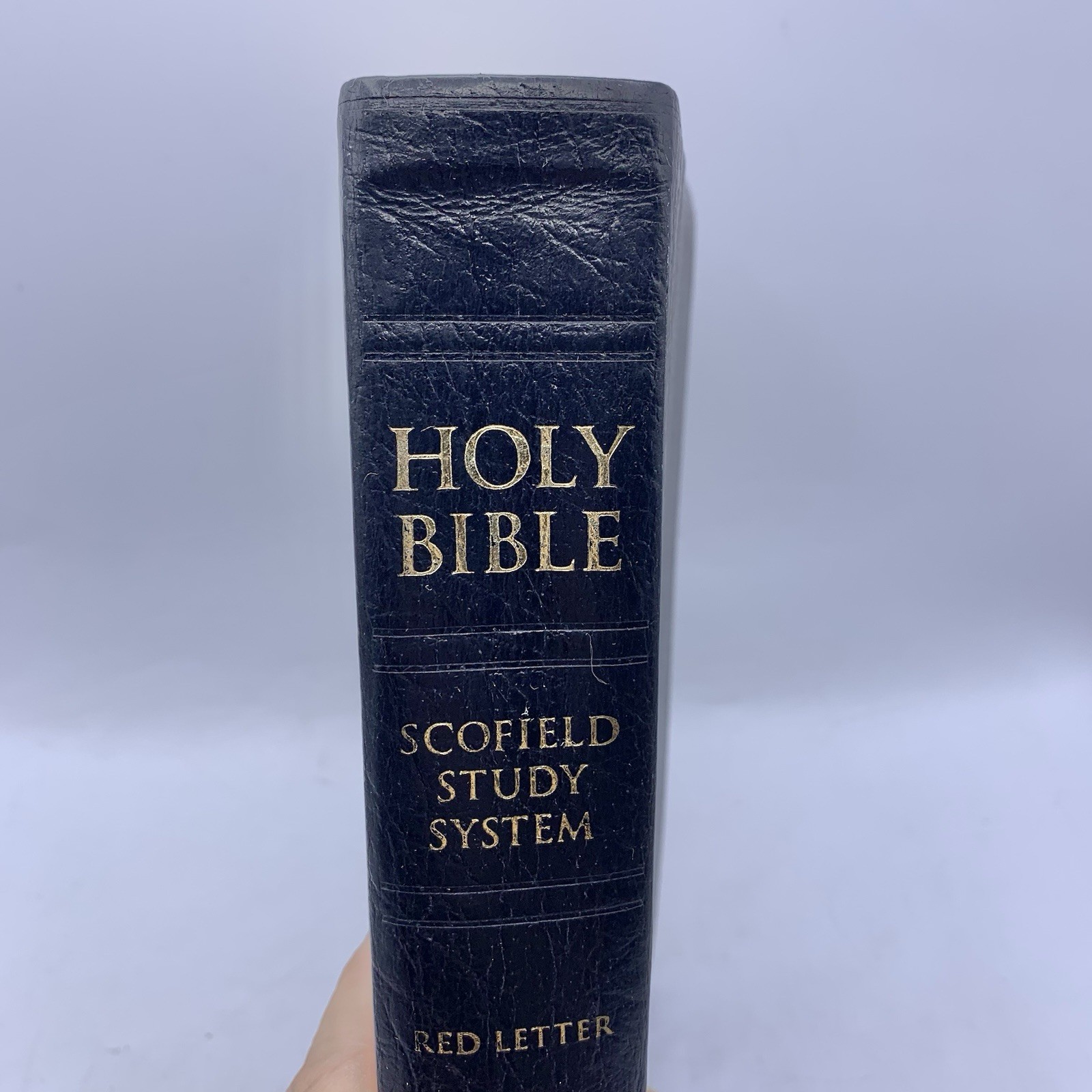 Holy Bible Scofield Study System NASB 5514RRL RARE Leather NASB Red Letter 2005