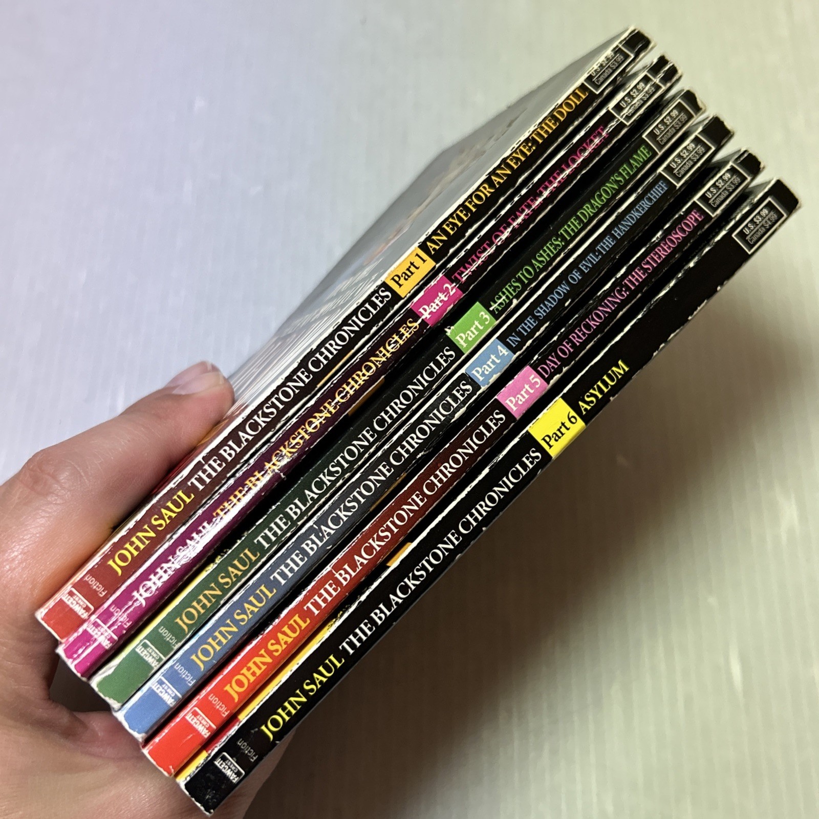 John Saul: The Blackstone Chronicles (Parts 1-6) Complete SET, VTG 1997 1st Ed