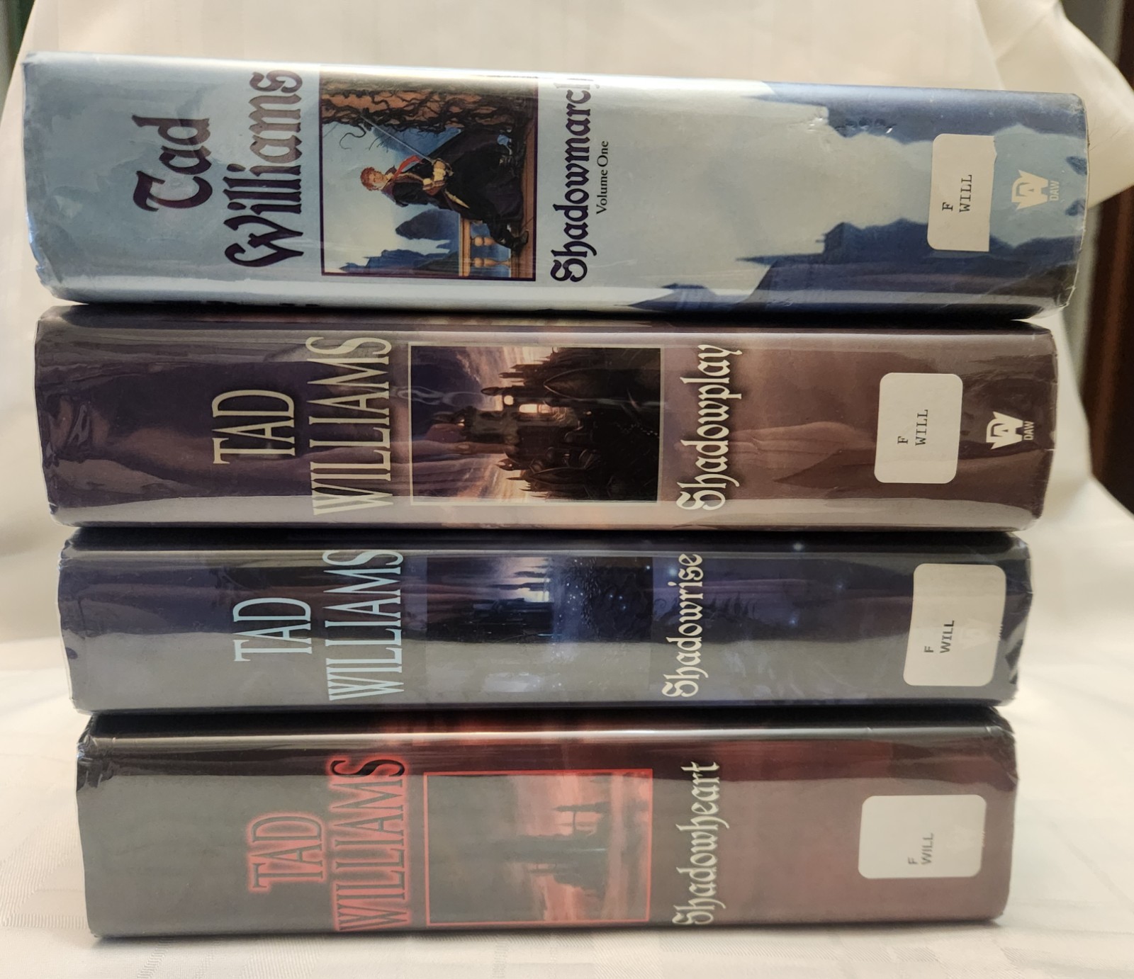 Complete Set Series of 4 Shadowmarch series hardbacks by Tad Williams ex-libris