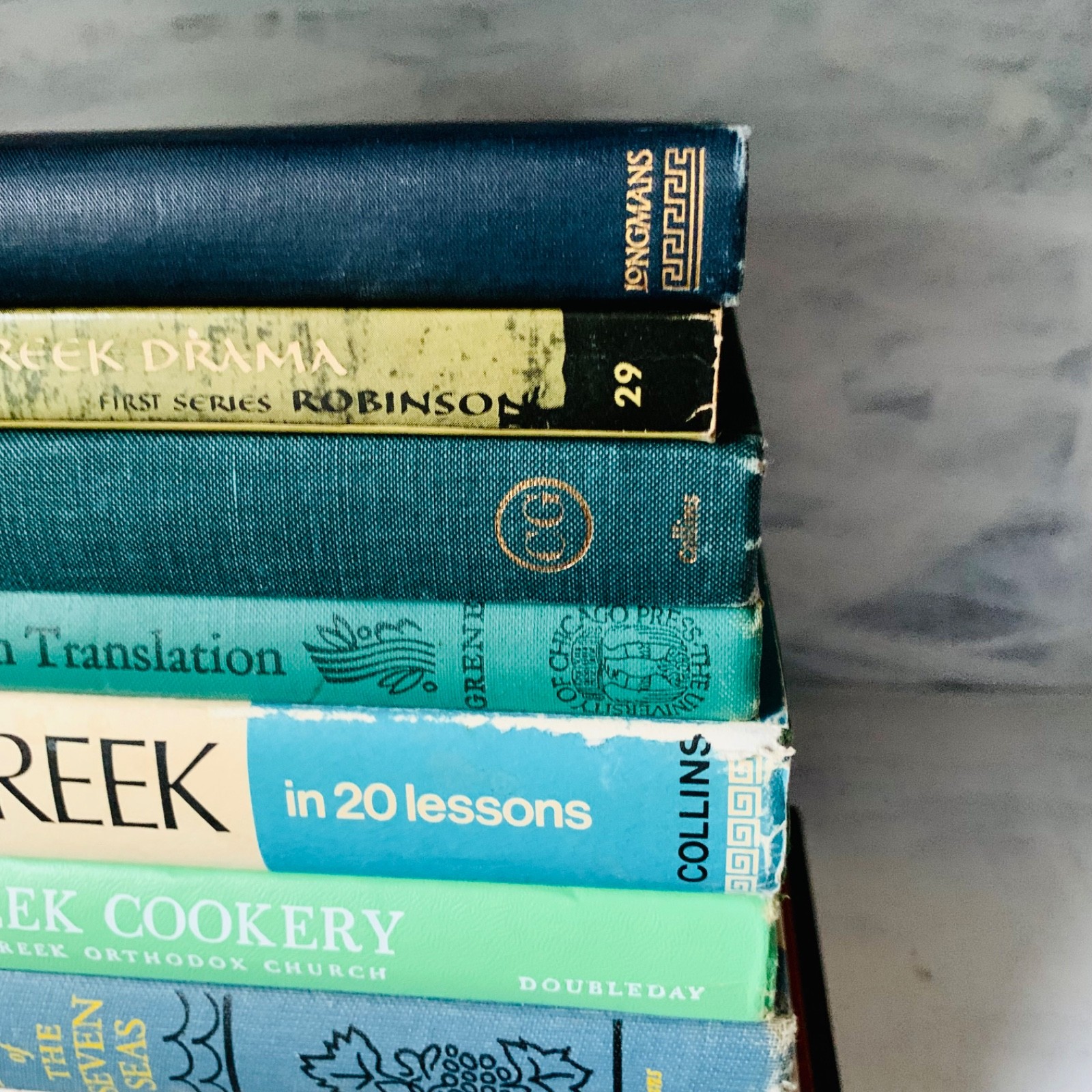11 Vintage Books Bundles on Greece Greek Language Cuisine History Drama Art