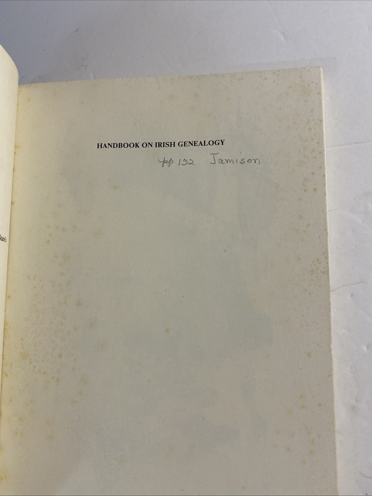 Handbook Of Irish Genealogy 6th Edition PB 1984 Trace Your Ancestors in Ireland
