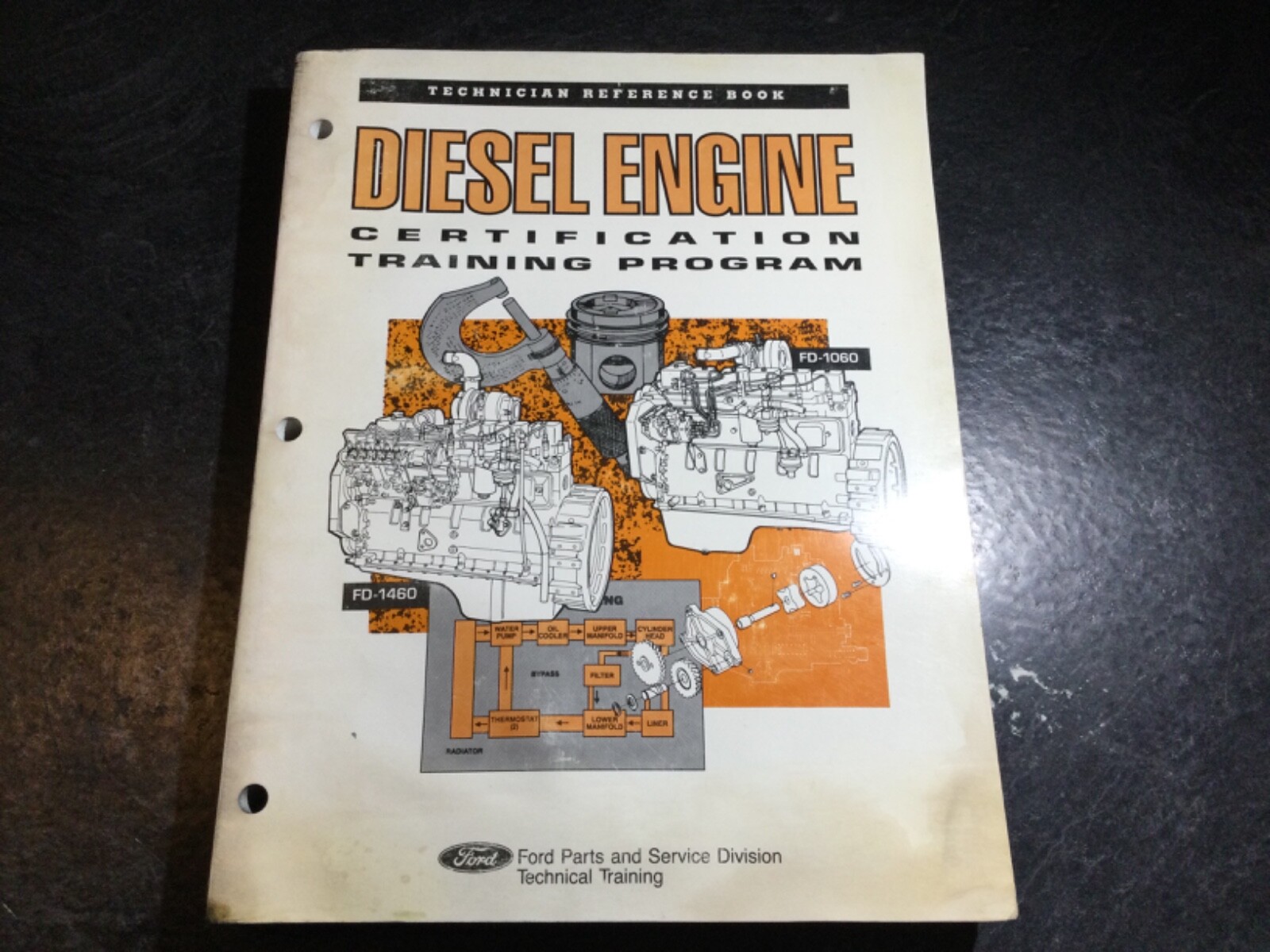 1992 Ford FD-1060 5.9L & FD-1460 8.3L Cummns Diesel Engine OEM Training Manual