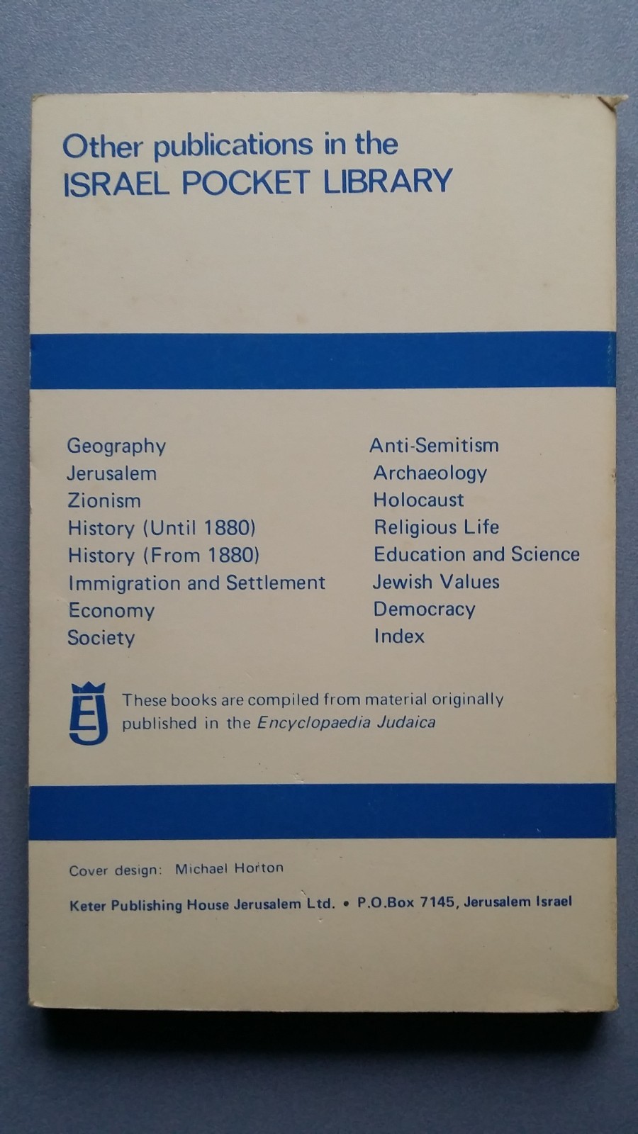 Education and Science Israel Pocket Library Keter Books 1974 154 Pages