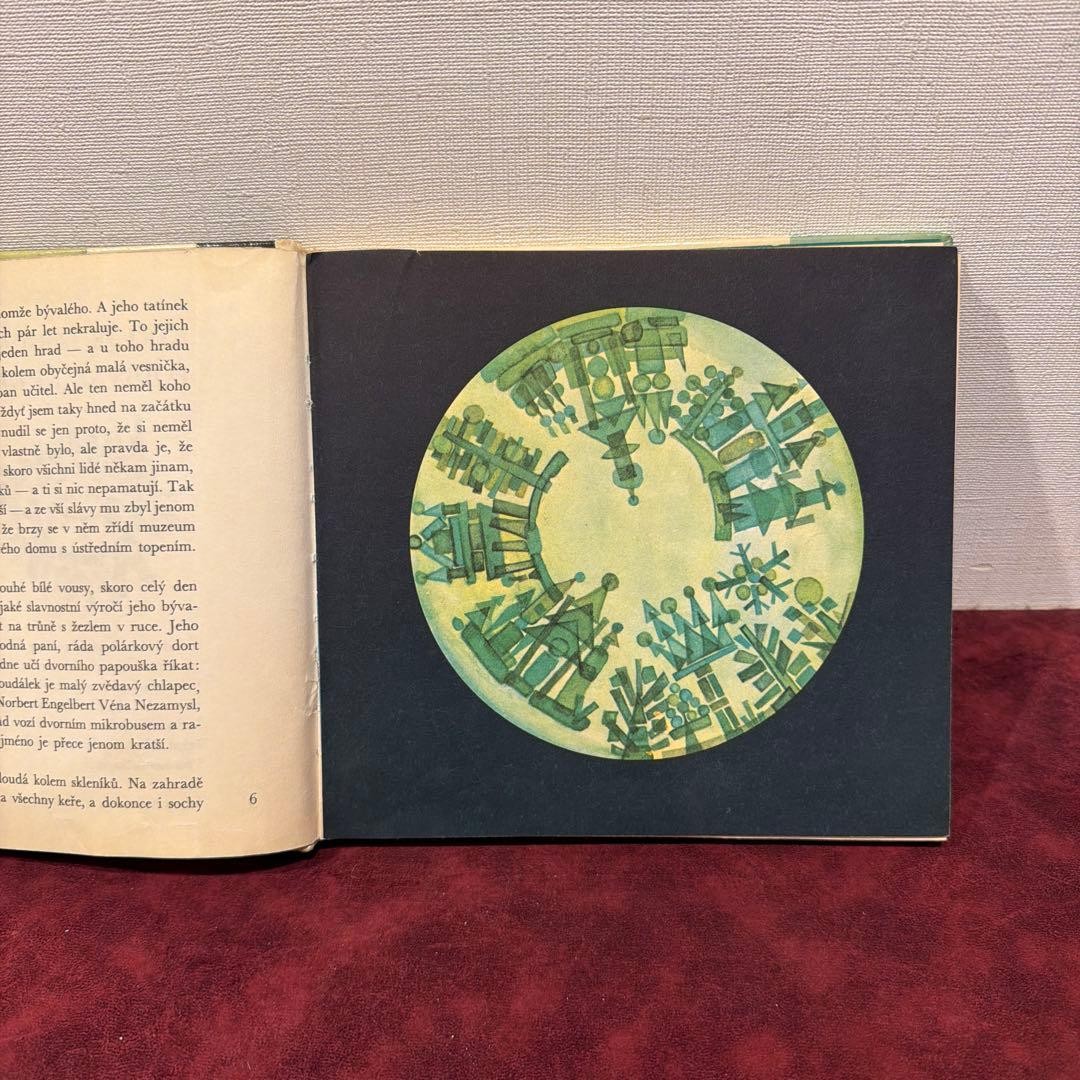Vintage Czech Illustrated Picture Book Hardcover 114 Pages 20.5x19cm