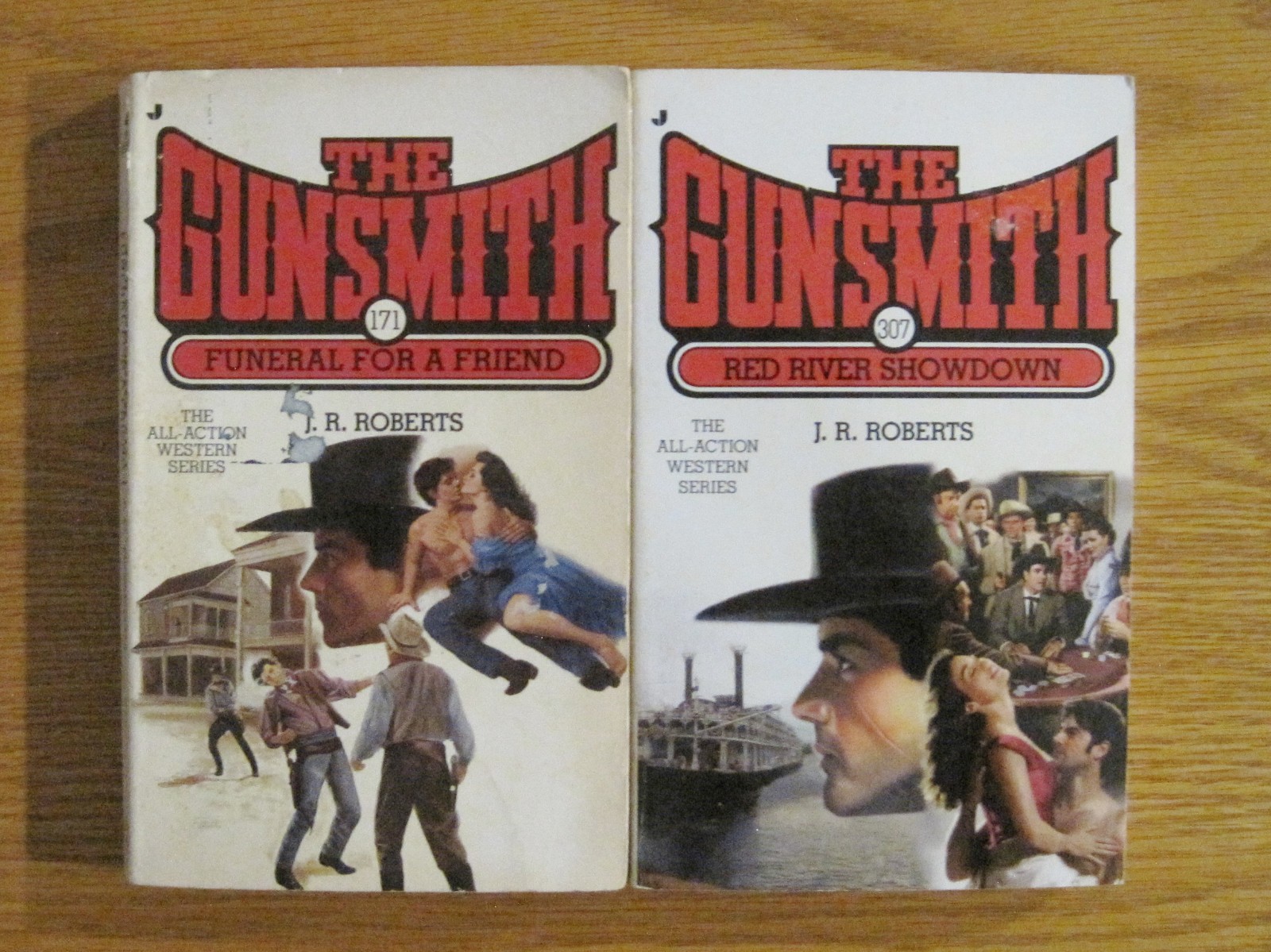 The GUNSMITH – J.R. Roberts – 8 Adult Western Paperback Book Lot – 300’s