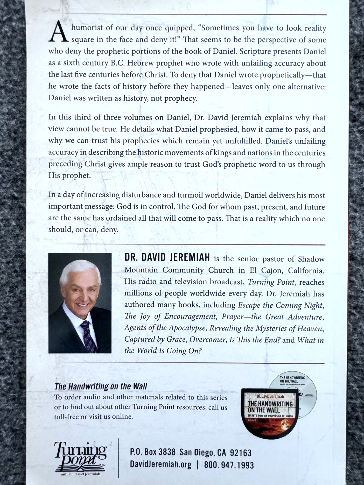 Lot of (12) DR. DAVID JEREMIAH Turning Point Paperback Study Guides